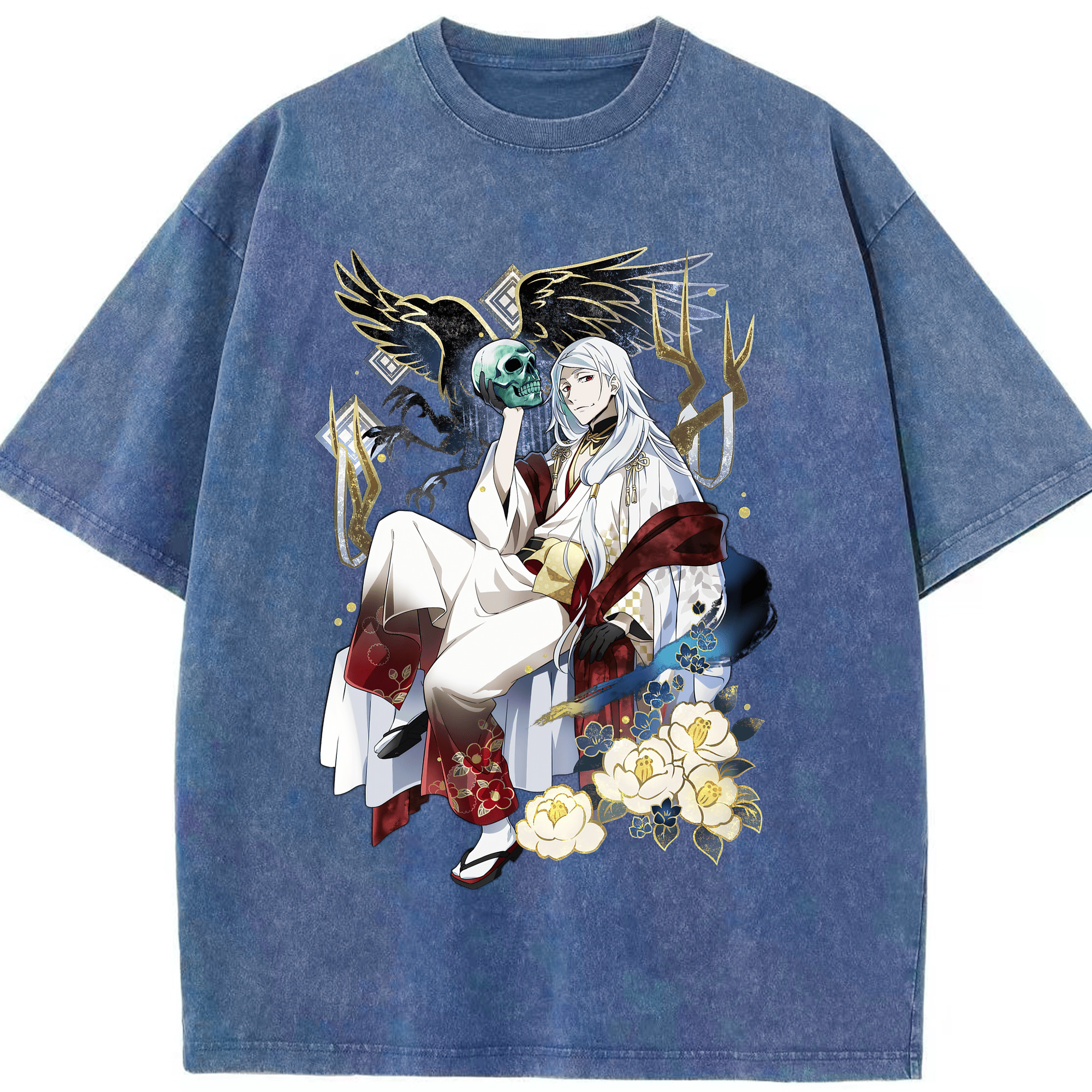 （画像用） 文豪ストレイドッグス Bungo Stray Dogs 綿100% ヴィンテージ風 半袖Tシャツ（フロントプリント）