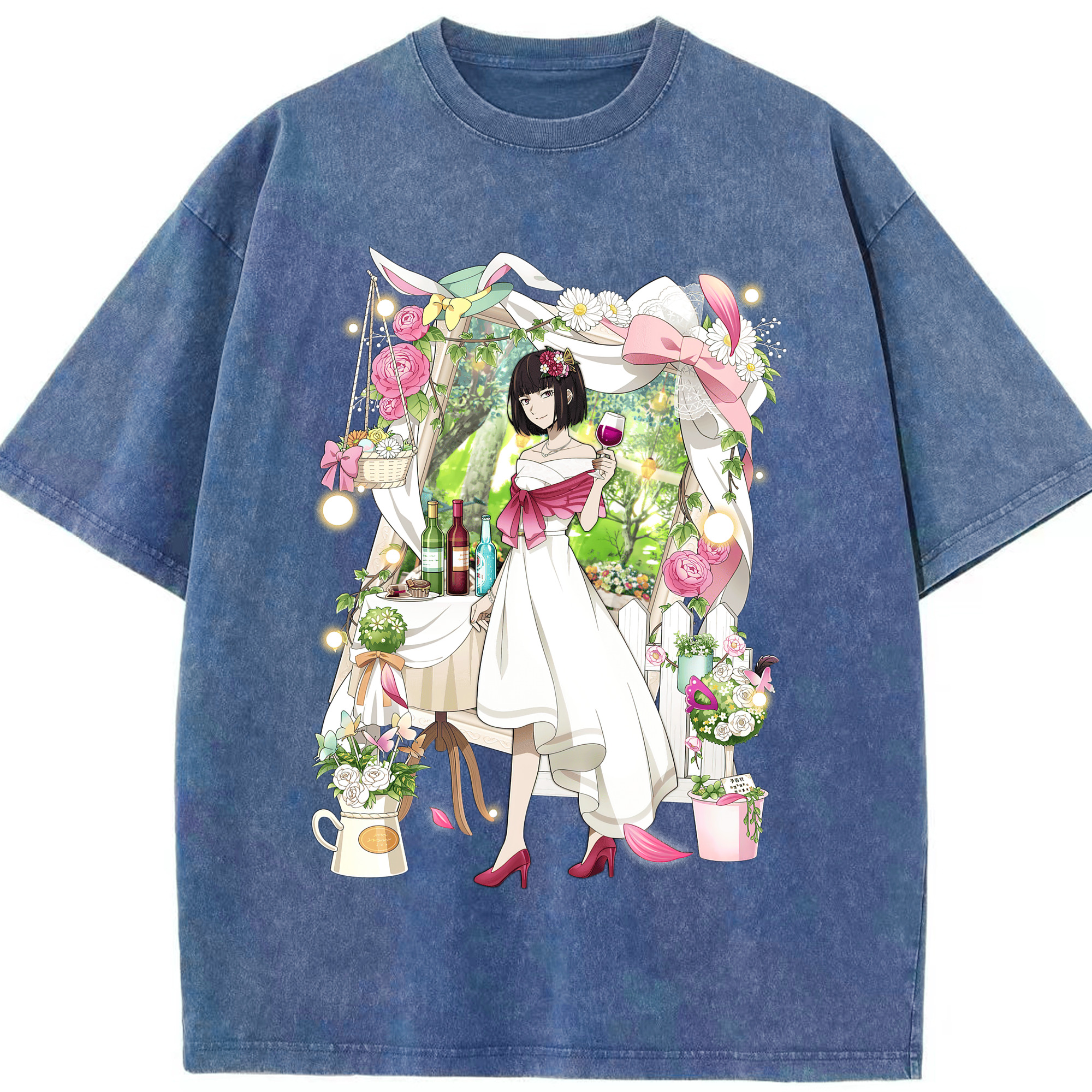 （画像用） 文豪ストレイドッグス Bungo Stray Dogs 綿100% ヴィンテージ風 半袖Tシャツ（フロントプリント）