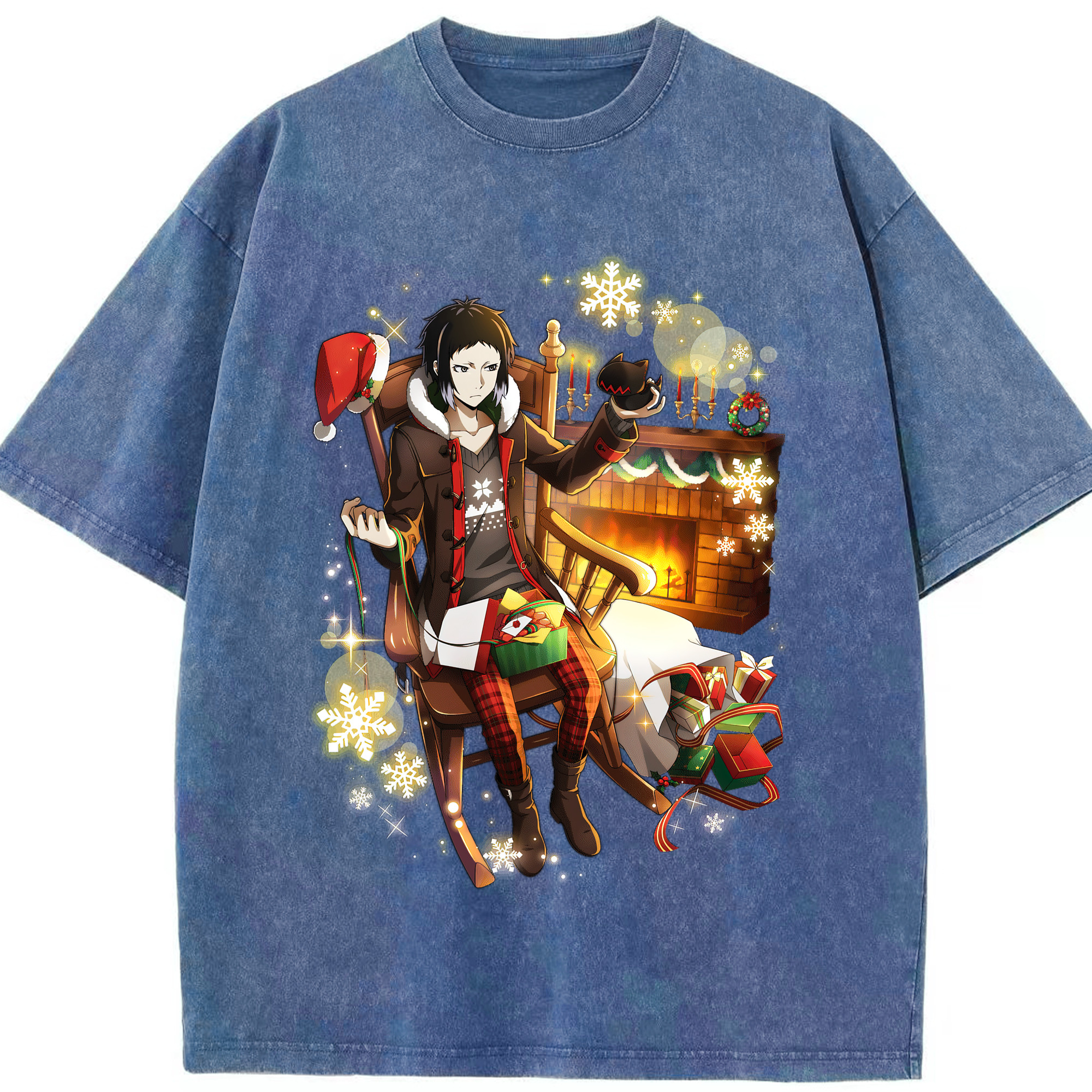 （画像用） 文豪ストレイドッグス Bungo Stray Dogs 綿100% ヴィンテージ風 半袖Tシャツ（フロントプリント）