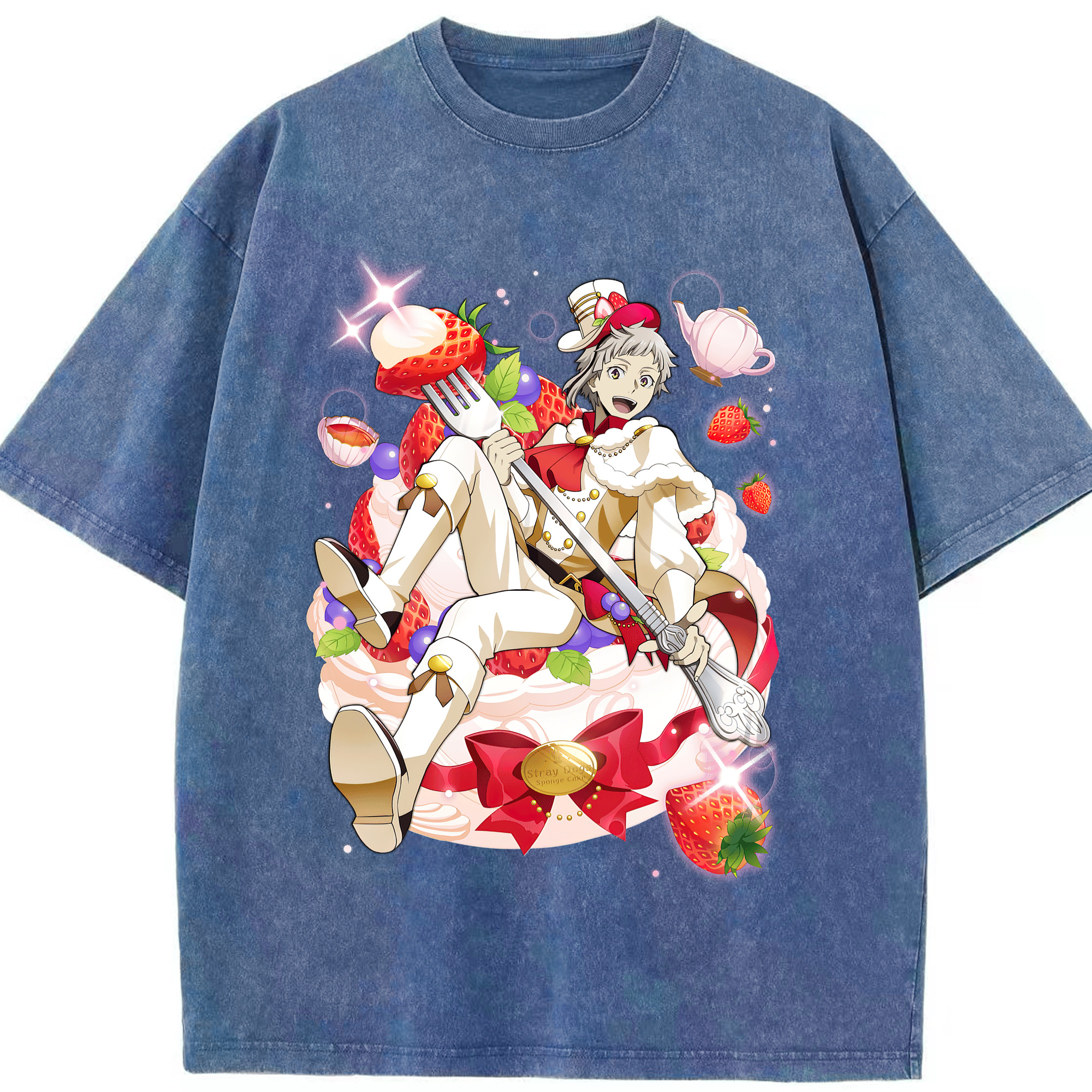（画像用） 文豪ストレイドッグス Bungo Stray Dogs 綿100% ヴィンテージ風 半袖Tシャツ（フロントプリント）