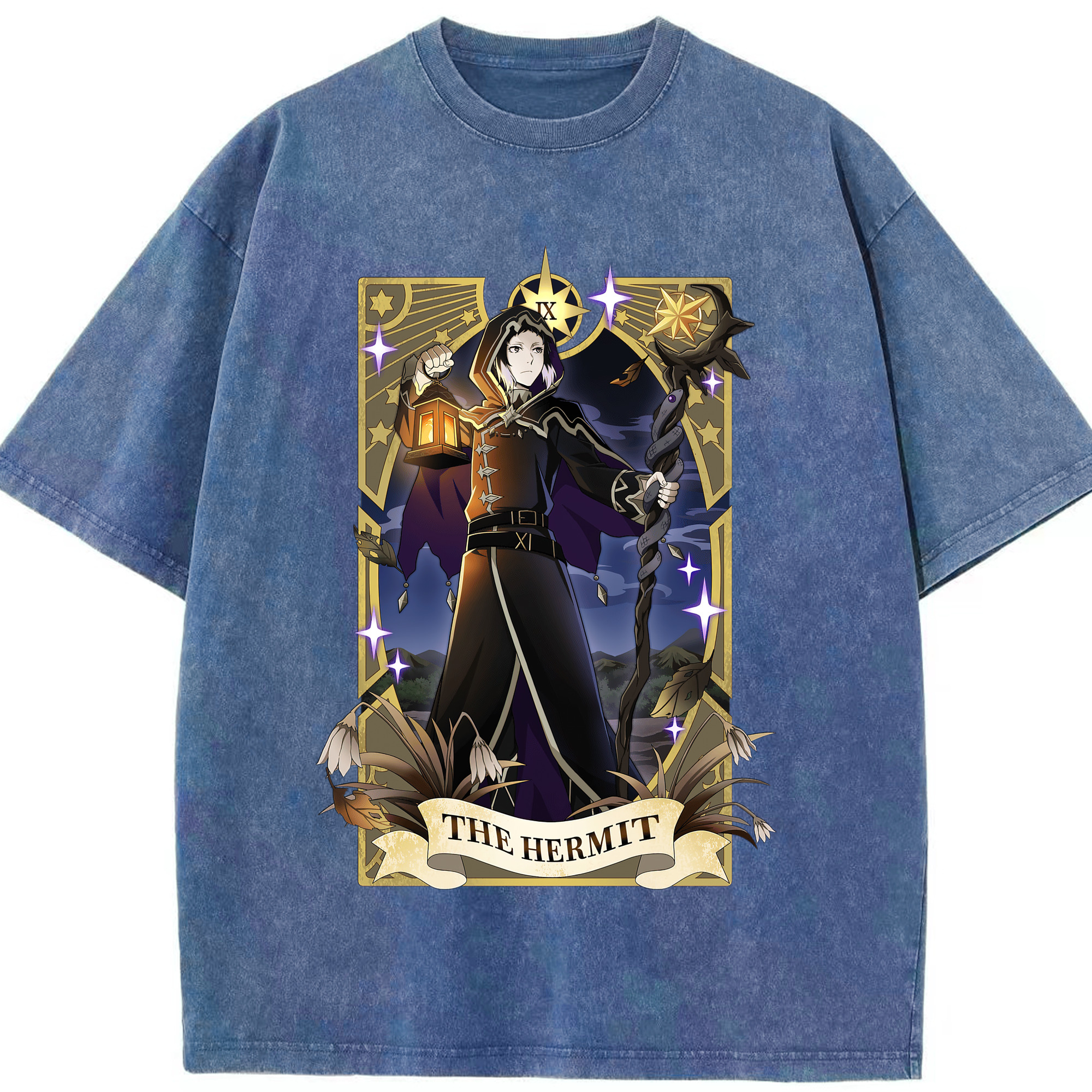 （画像用） 文豪ストレイドッグス Bungo Stray Dogs 綿100% ヴィンテージ風 半袖Tシャツ（フロントプリント）