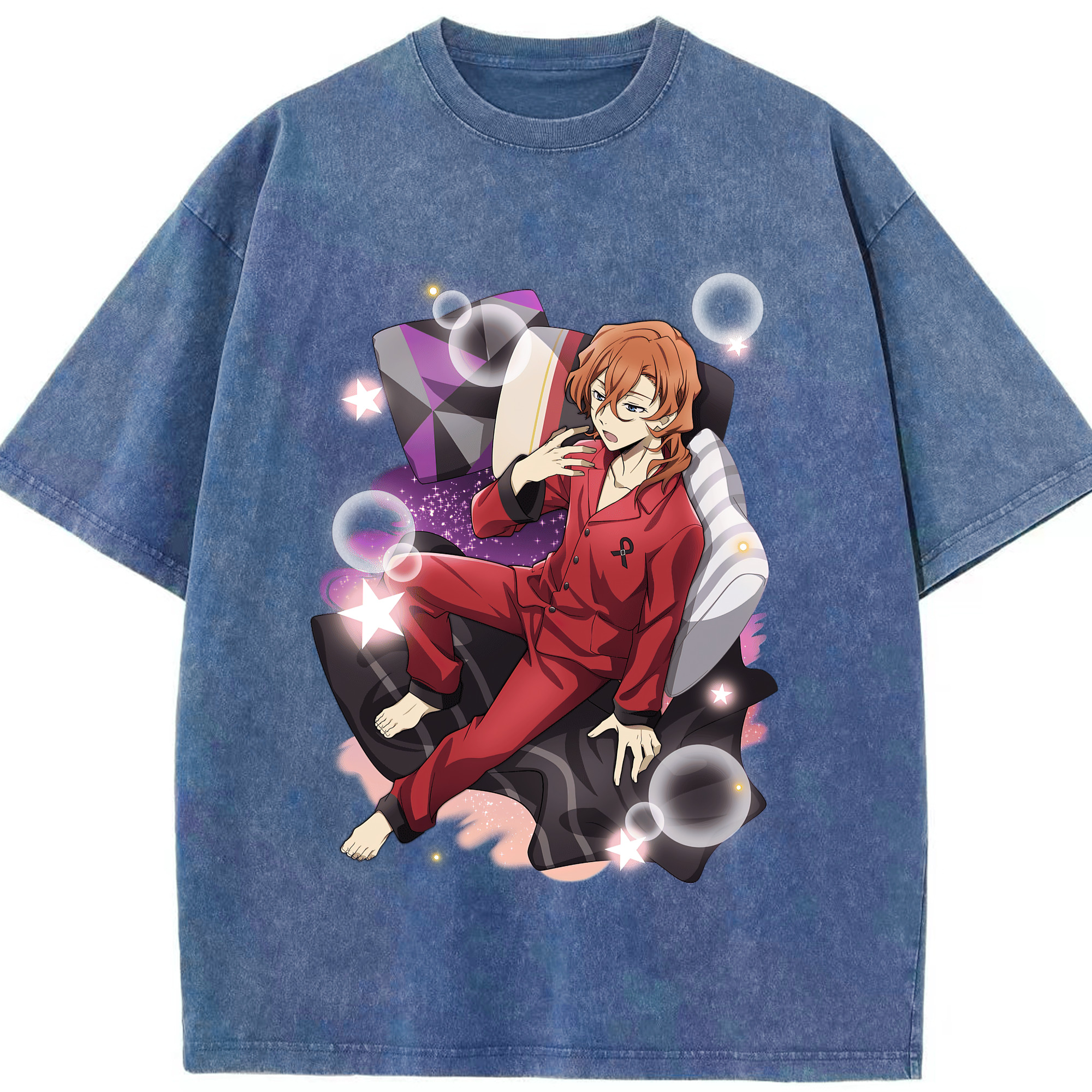（画像用） 文豪ストレイドッグス Bungo Stray Dogs 綿100% ヴィンテージ風 半袖Tシャツ（フロントプリント）