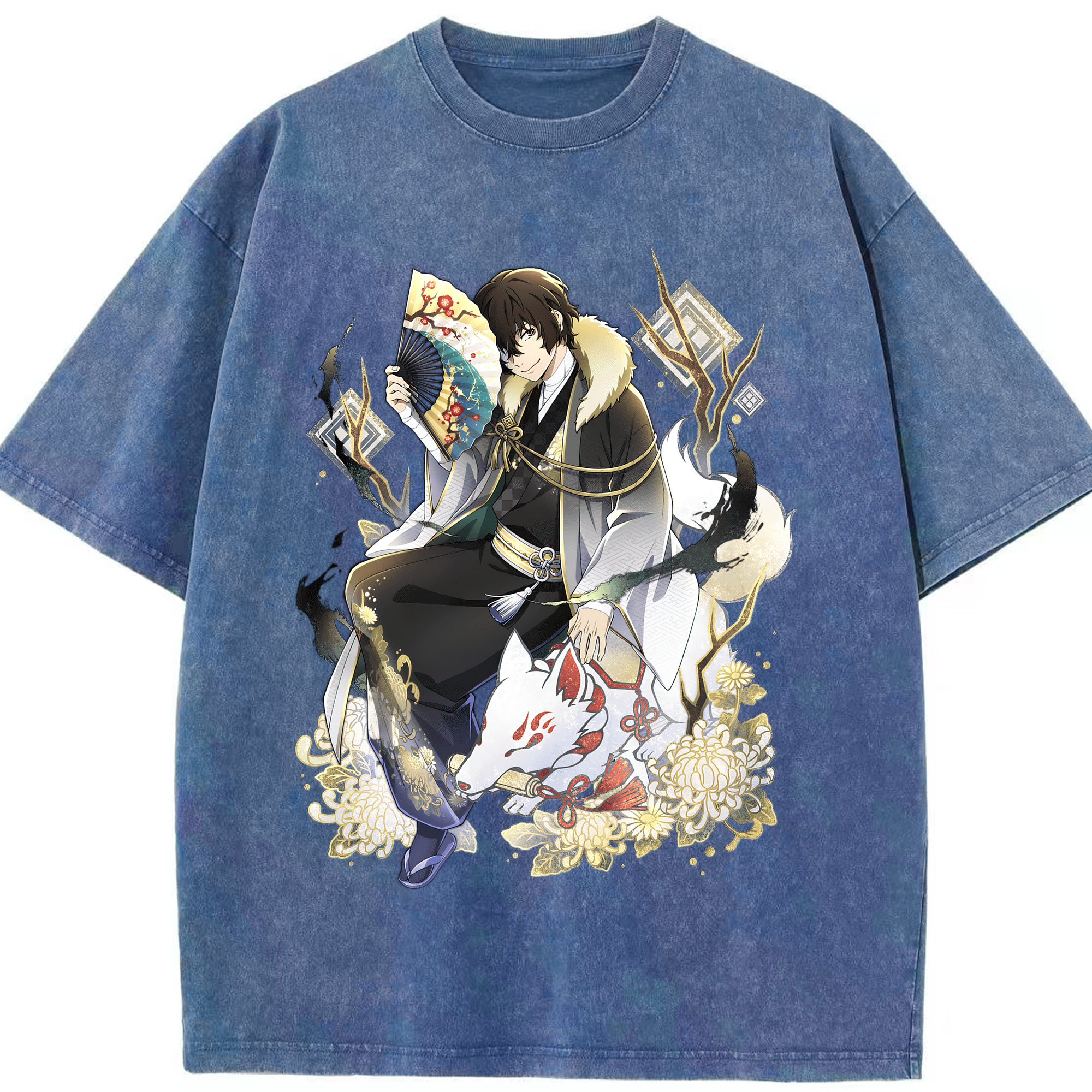 （画像用） 文豪ストレイドッグス Bungo Stray Dogs 綿100% ヴィンテージ風 半袖Tシャツ（フロントプリント）