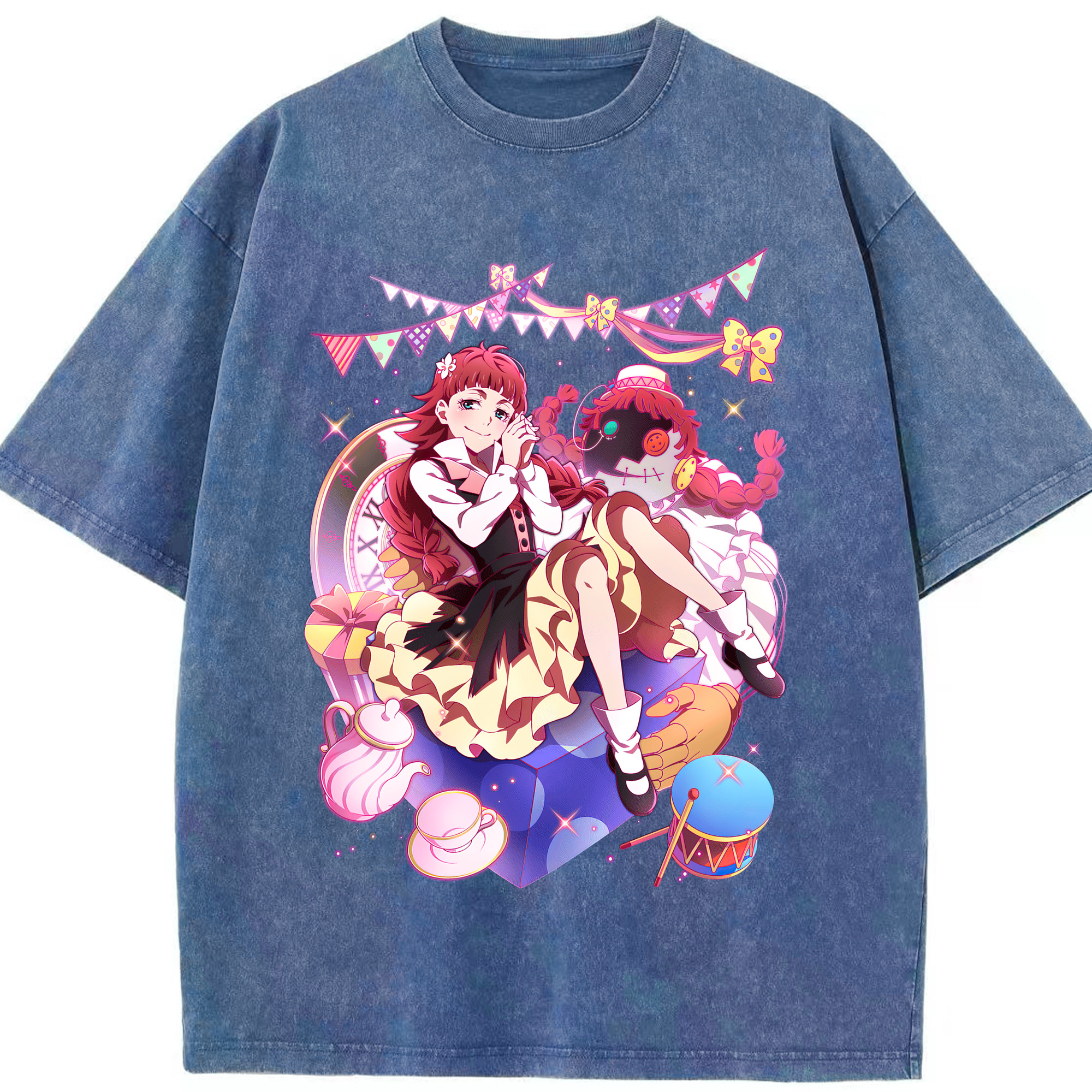 （画像用） 文豪ストレイドッグス Bungo Stray Dogs 綿100% ヴィンテージ風 半袖Tシャツ（フロントプリント）