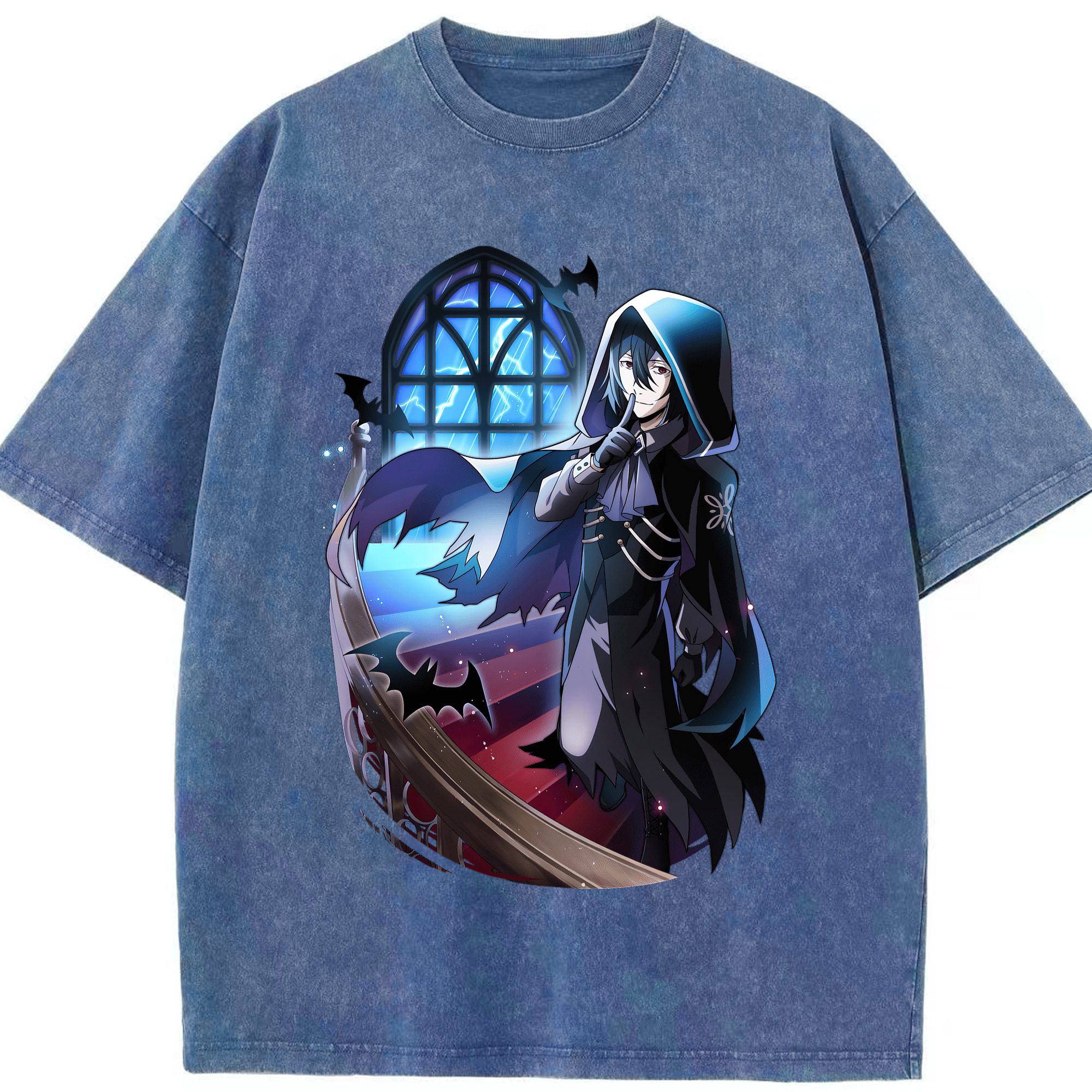 （画像用） 文豪ストレイドッグス Bungo Stray Dogs 綿100% ヴィンテージ風 半袖Tシャツ（フロントプリント）