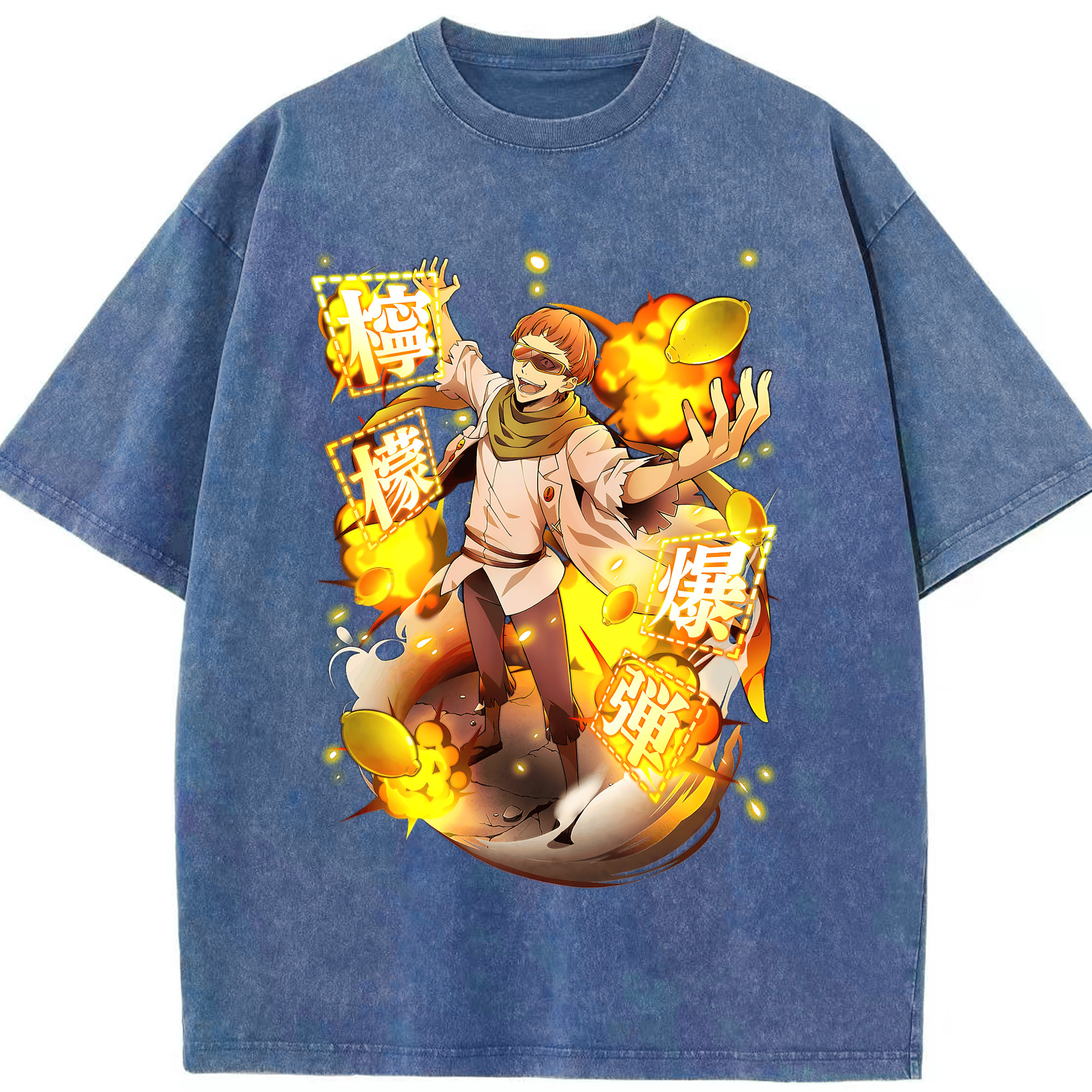 （画像用） 文豪ストレイドッグス Bungo Stray Dogs 綿100% ヴィンテージ風 半袖Tシャツ（フロントプリント）