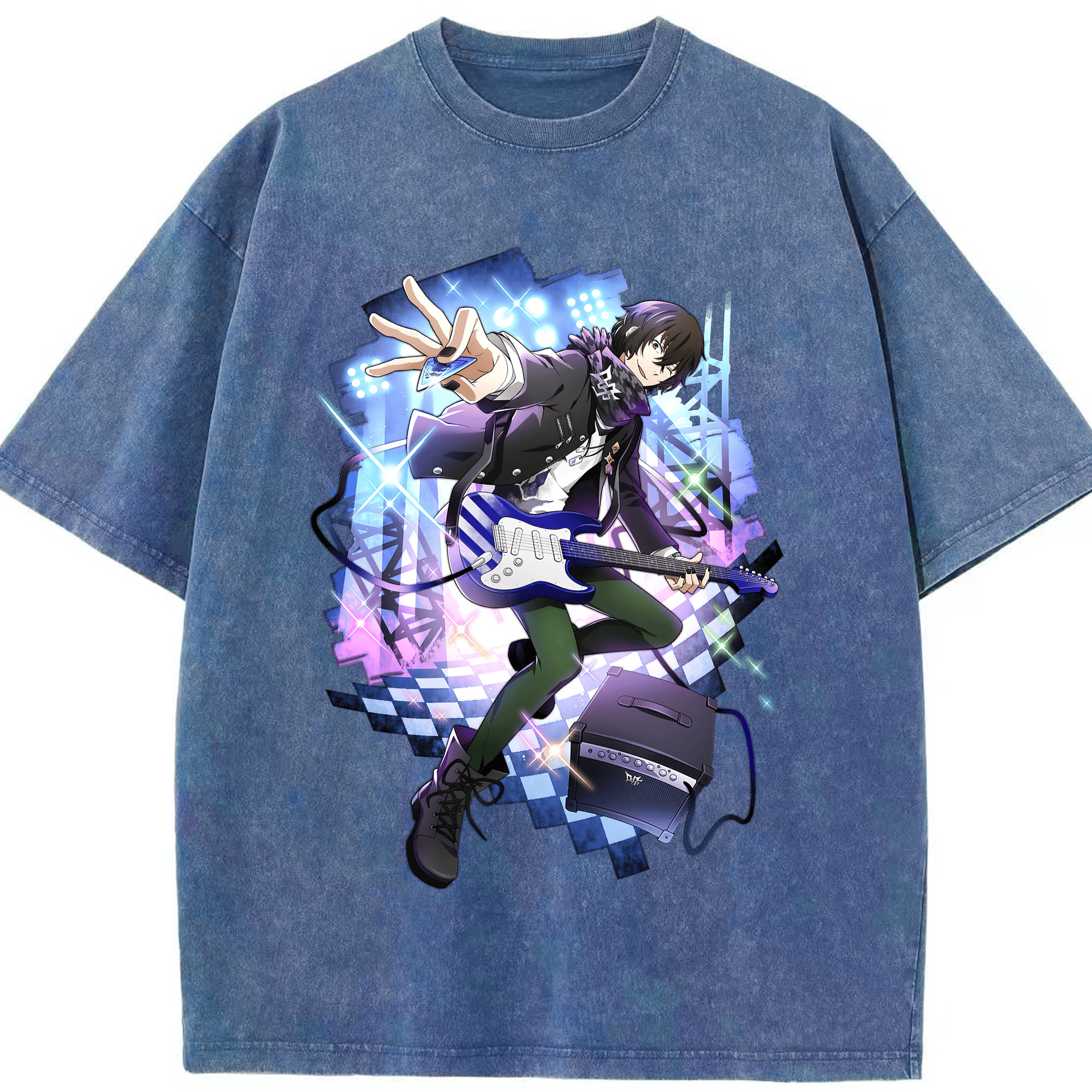 （画像用） 文豪ストレイドッグス Bungo Stray Dogs 綿100% ヴィンテージ風 半袖Tシャツ（フロントプリント）
