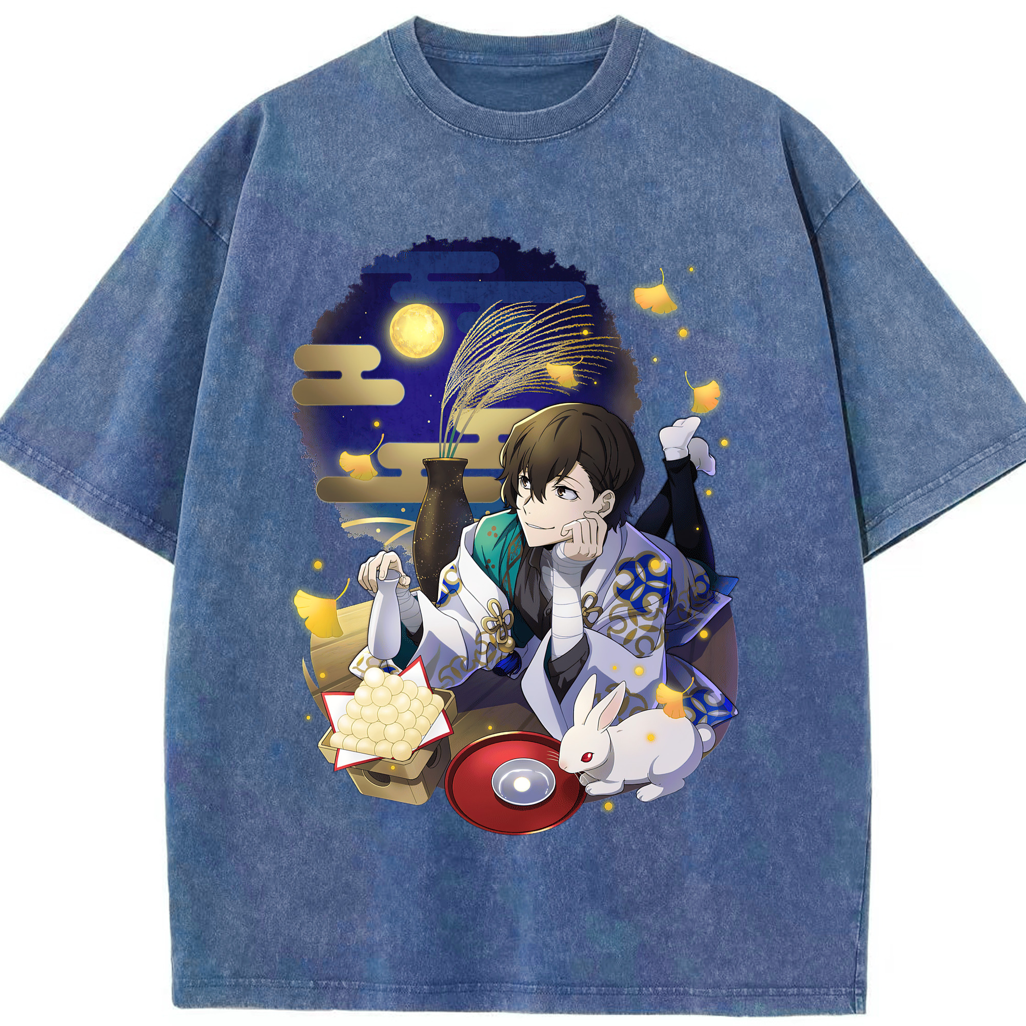（画像用） 文豪ストレイドッグス Bungo Stray Dogs 綿100% ヴィンテージ風 半袖Tシャツ（フロントプリント）