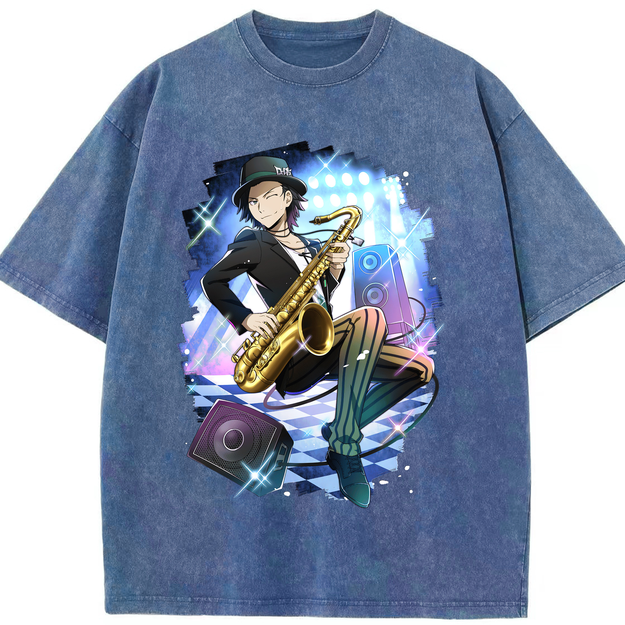 （画像用） 文豪ストレイドッグス Bungo Stray Dogs 綿100% ヴィンテージ風 半袖Tシャツ（フロントプリント）