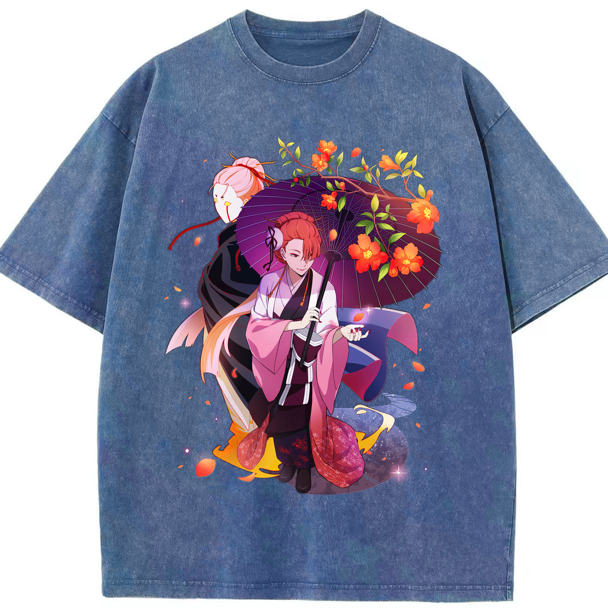 （画像用） 文豪ストレイドッグス Bungo Stray Dogs 綿100% ヴィンテージ風 半袖Tシャツ（フロントプリント）
