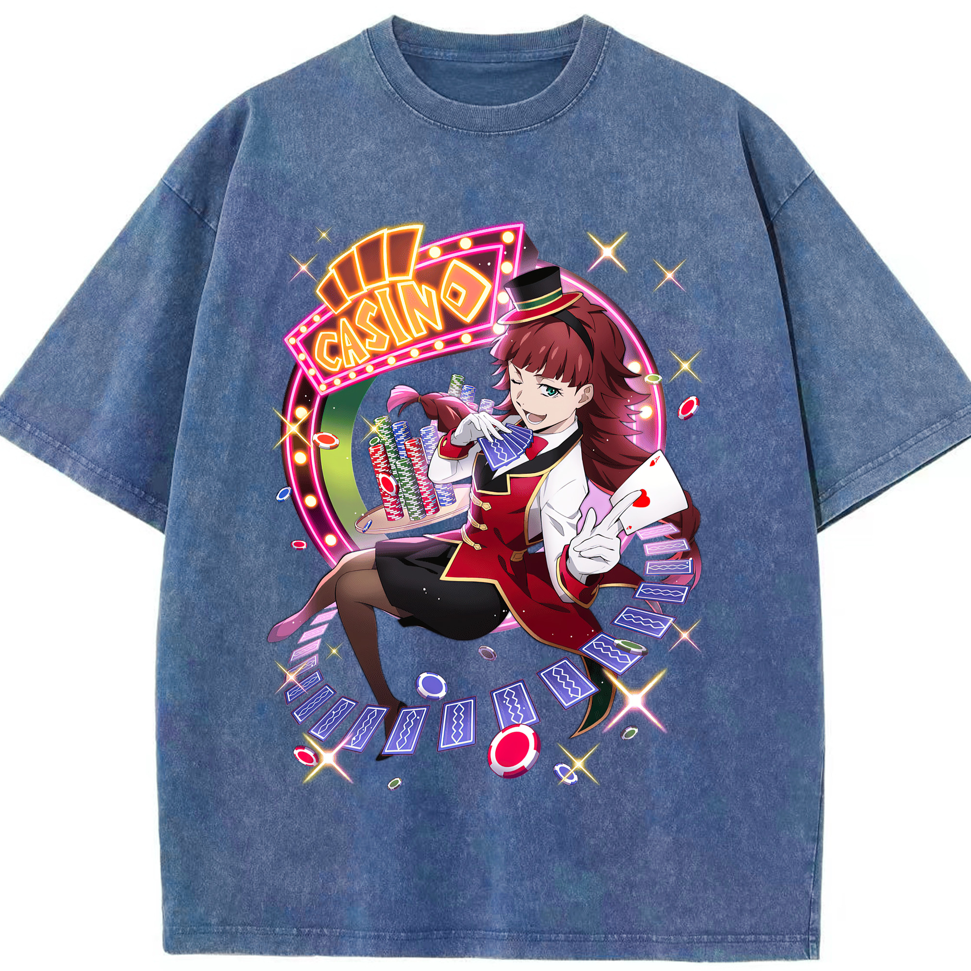 （画像用） 文豪ストレイドッグス Bungo Stray Dogs 綿100% ヴィンテージ風 半袖Tシャツ（フロントプリント）