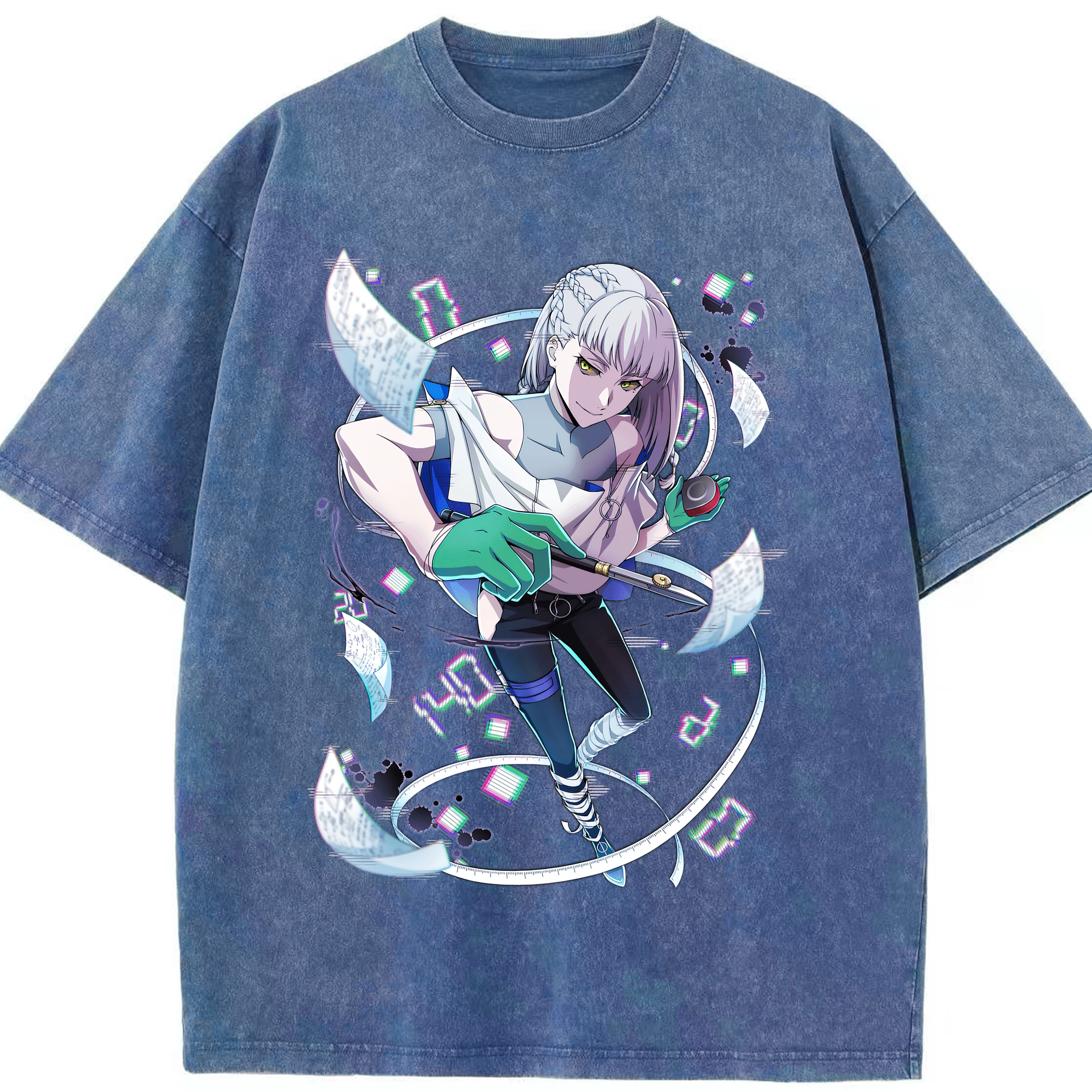 （画像用） 文豪ストレイドッグス Bungo Stray Dogs 綿100% ヴィンテージ風 半袖Tシャツ（フロントプリント）