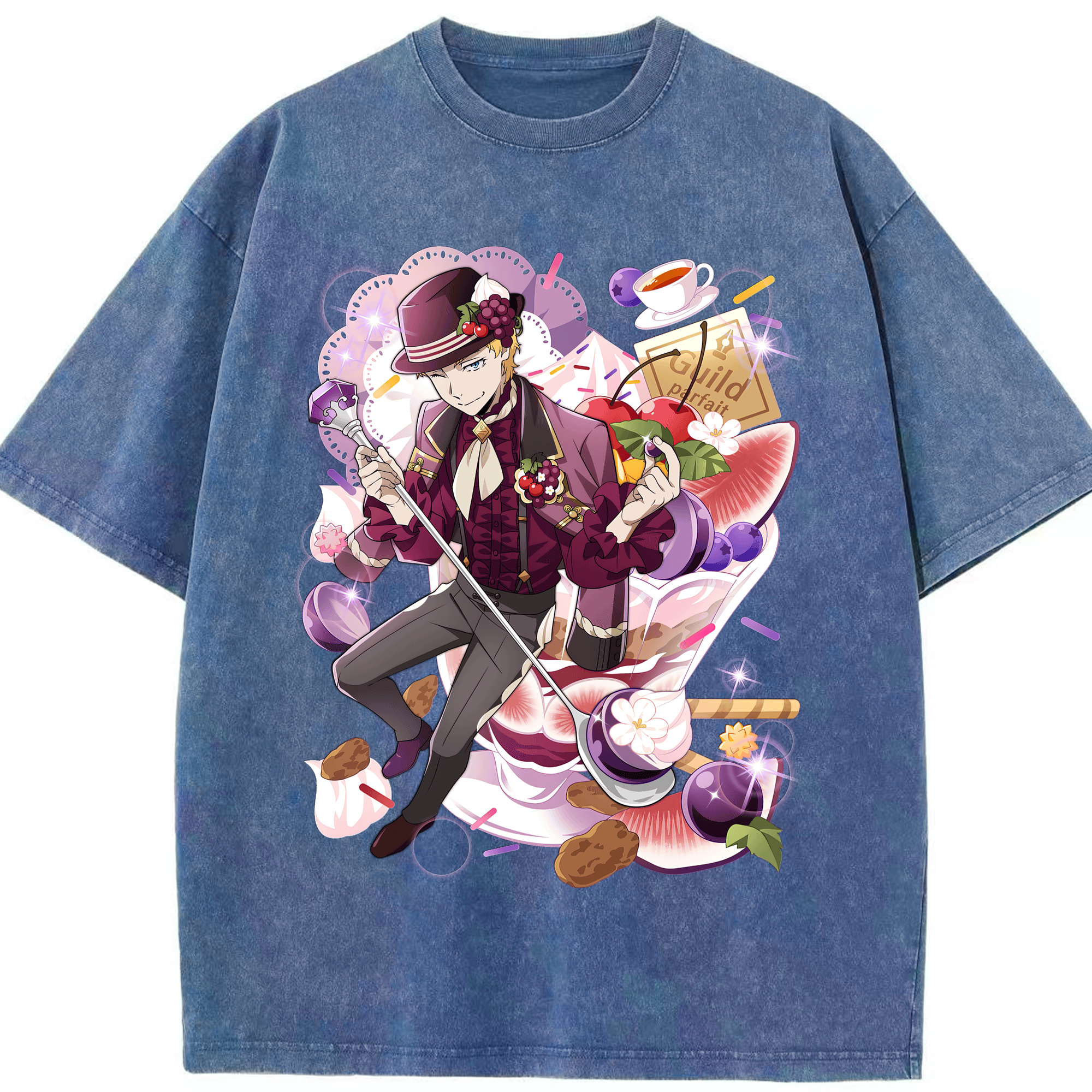 （画像用） 文豪ストレイドッグス Bungo Stray Dogs 綿100% ヴィンテージ風 半袖Tシャツ（フロントプリント）
