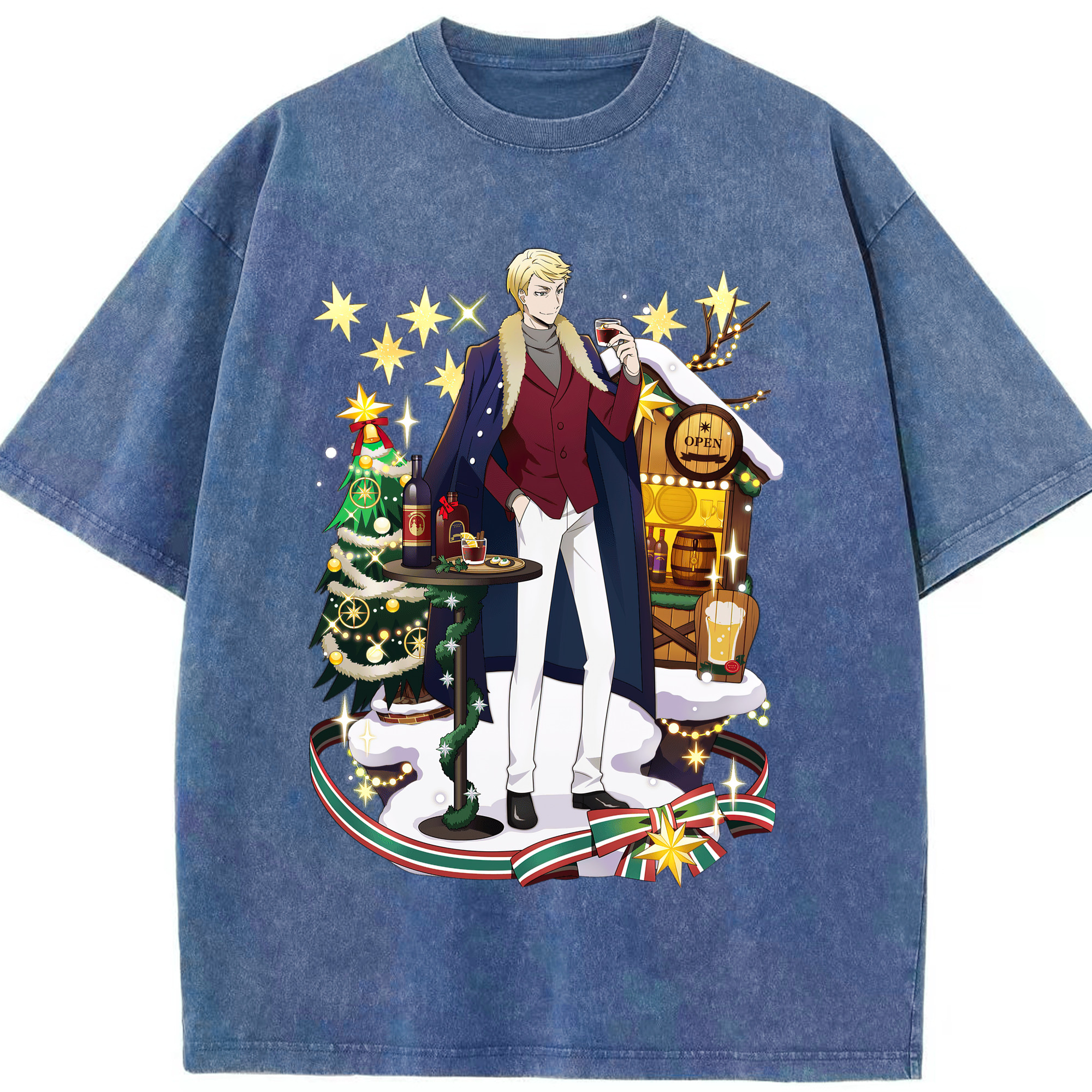 （画像用） 文豪ストレイドッグス Bungo Stray Dogs 綿100% ヴィンテージ風 半袖Tシャツ（フロントプリント）