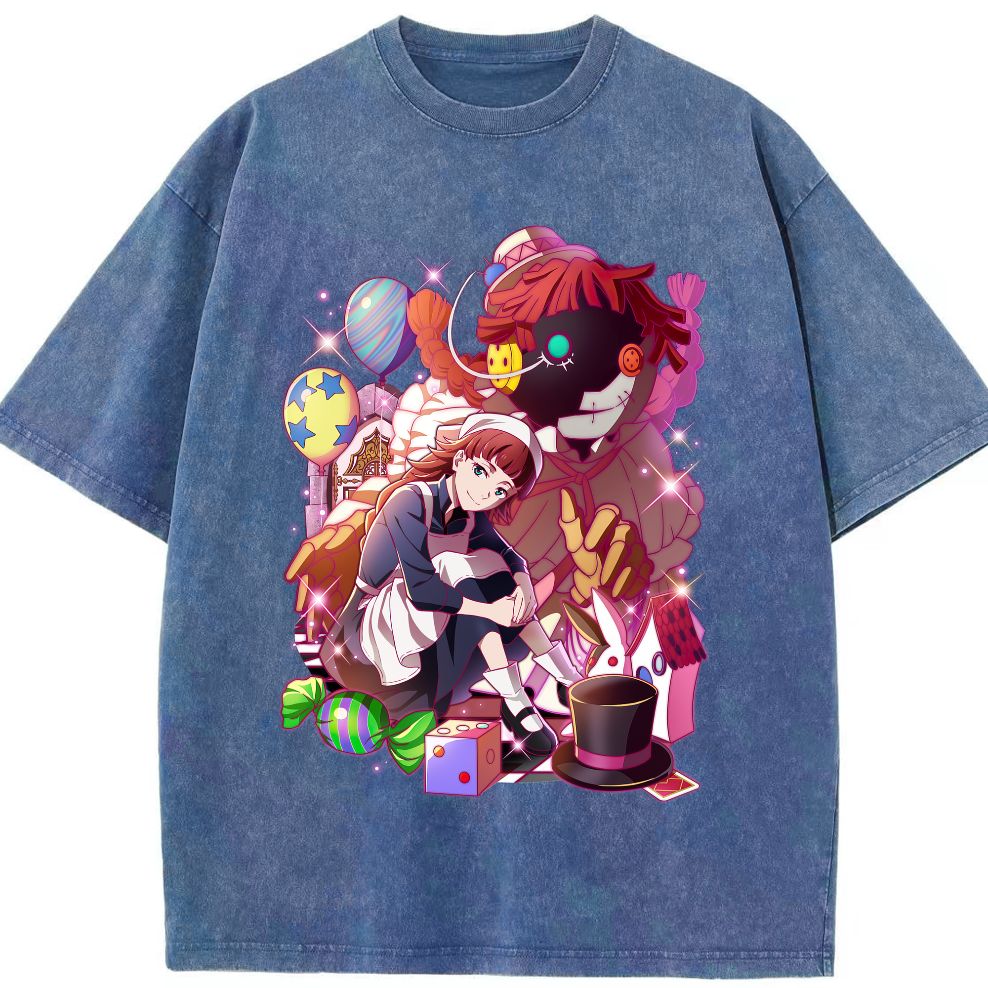 （画像用） 文豪ストレイドッグス Bungo Stray Dogs 綿100% ヴィンテージ風 半袖Tシャツ（フロントプリント）