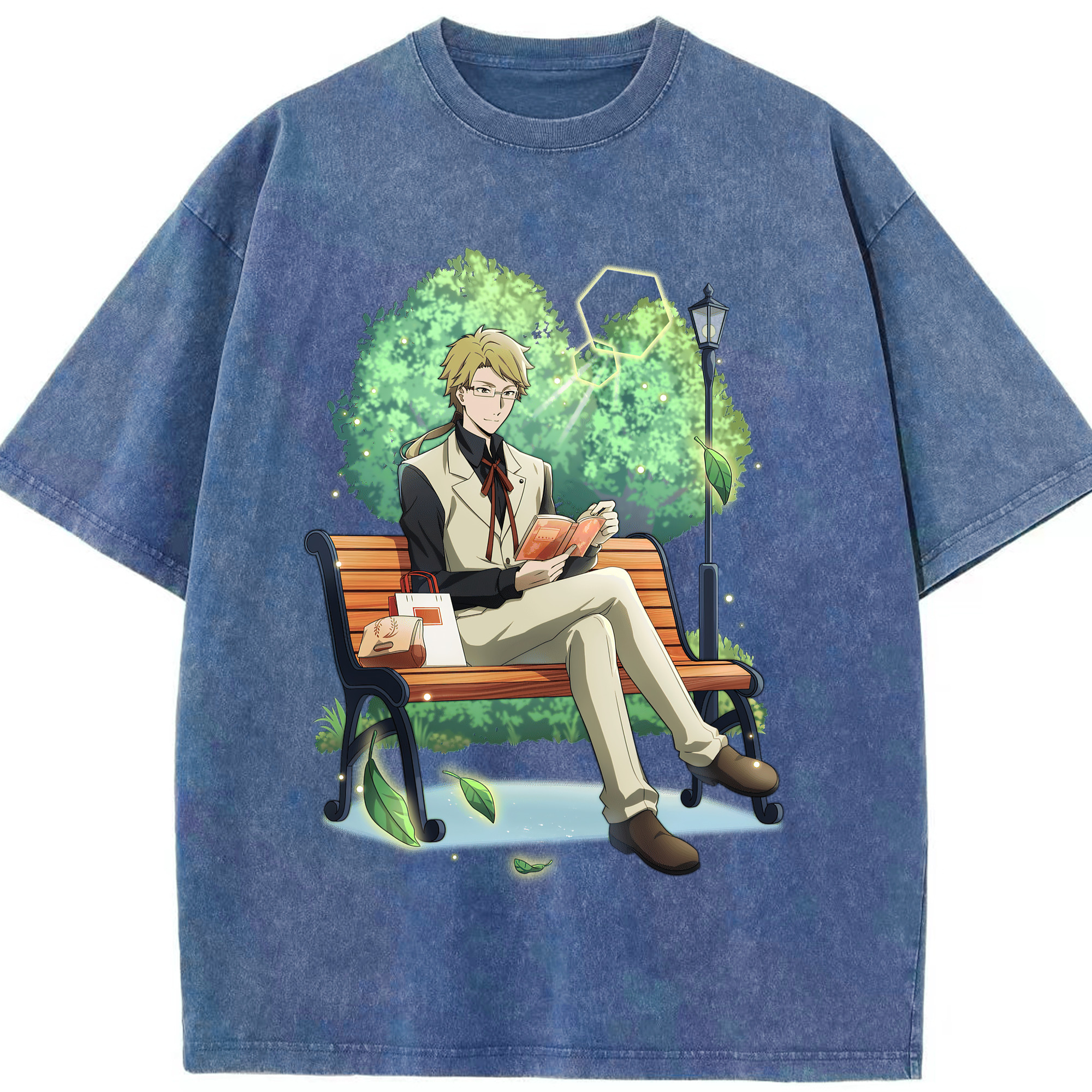 （画像用） 文豪ストレイドッグス Bungo Stray Dogs 綿100% ヴィンテージ風 半袖Tシャツ（フロントプリント）