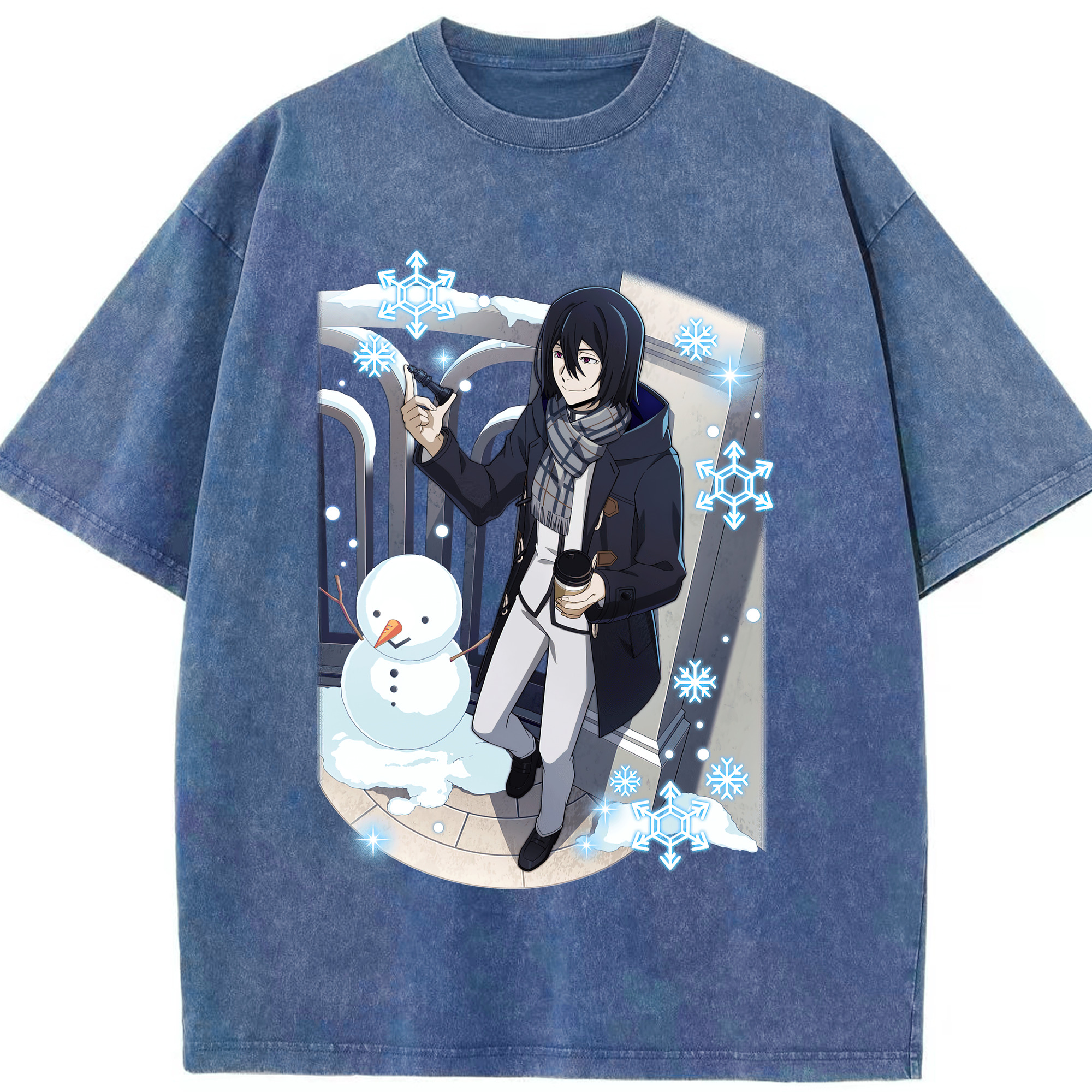 （画像用） 文豪ストレイドッグス Bungo Stray Dogs 綿100% ヴィンテージ風 半袖Tシャツ（フロントプリント）