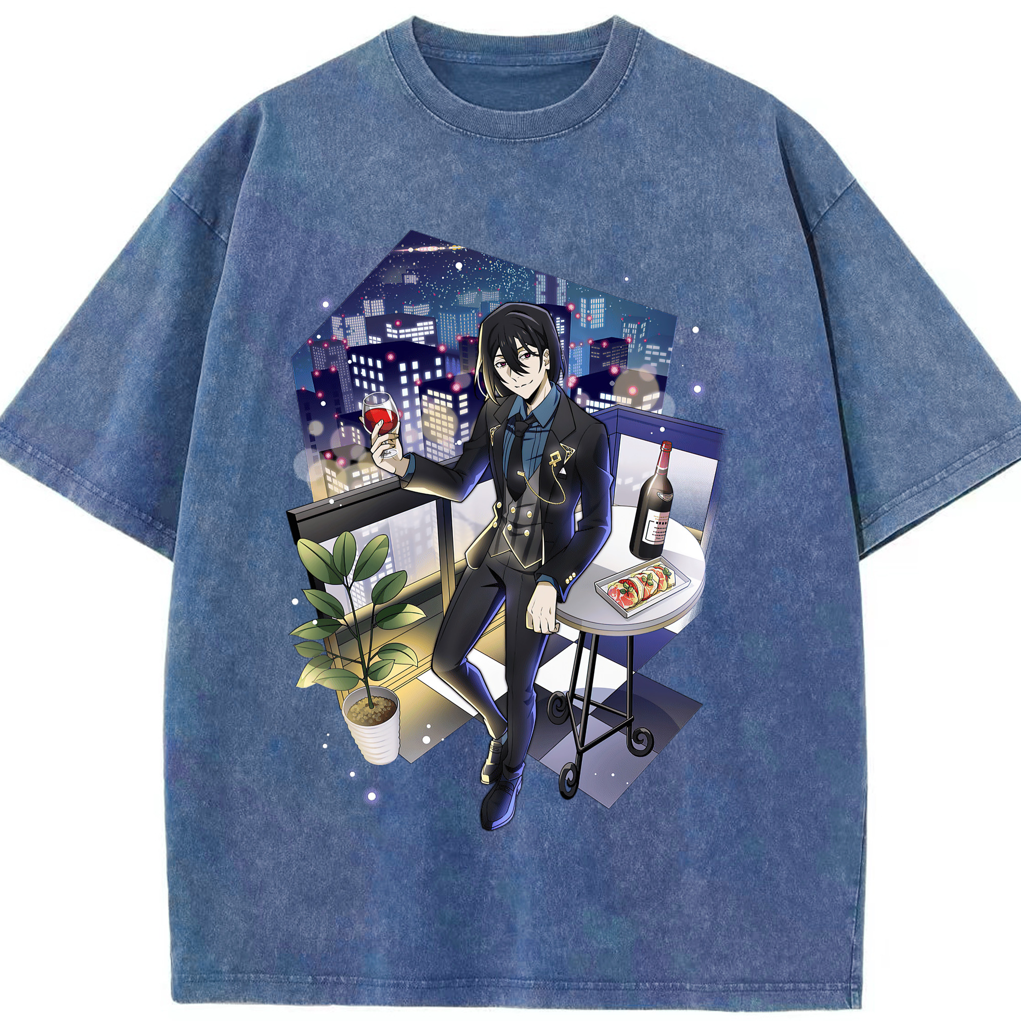 （画像用） 文豪ストレイドッグス Bungo Stray Dogs 綿100% ヴィンテージ風 半袖Tシャツ（フロントプリント）