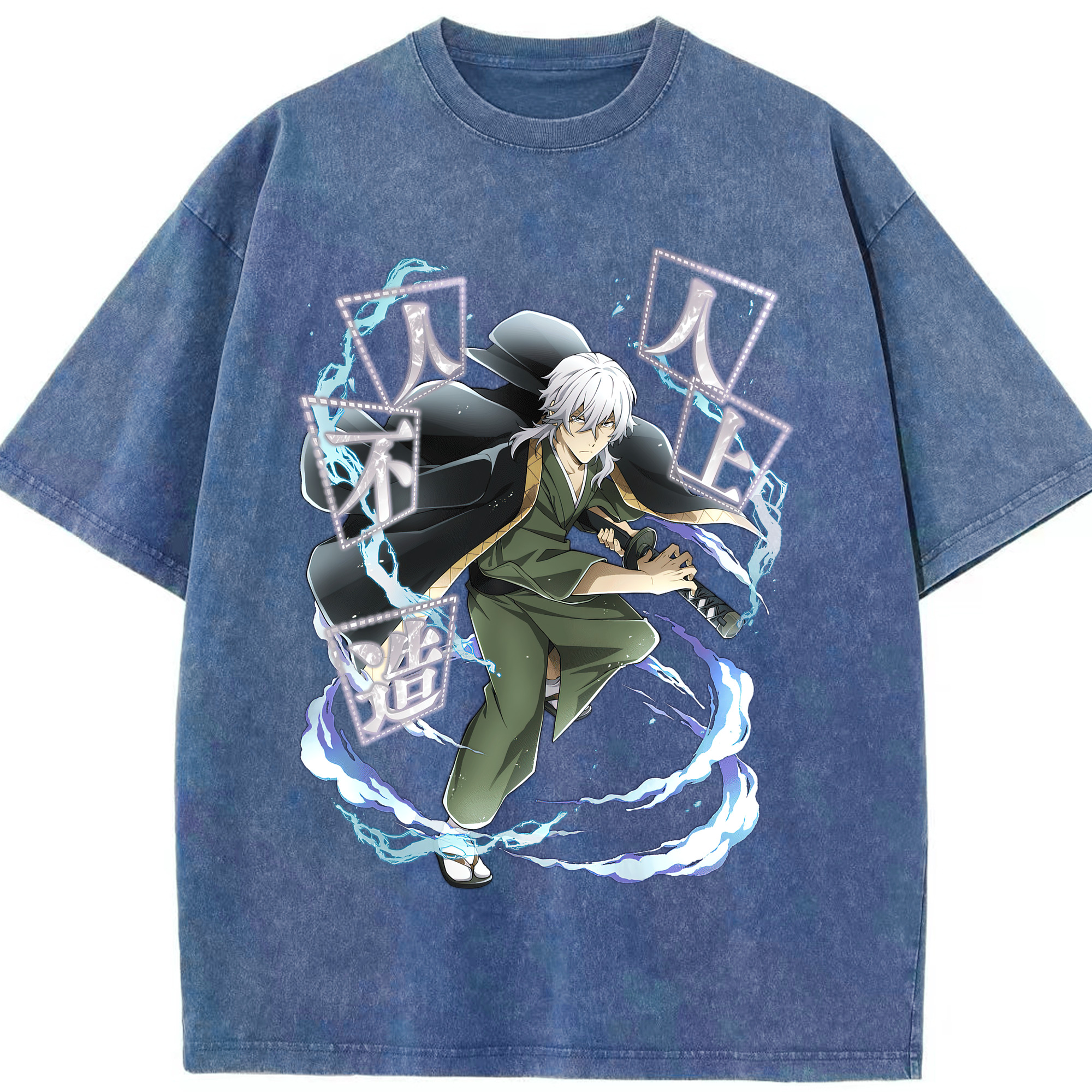 （画像用） 文豪ストレイドッグス Bungo Stray Dogs 綿100% ヴィンテージ風 半袖Tシャツ（フロントプリント）
