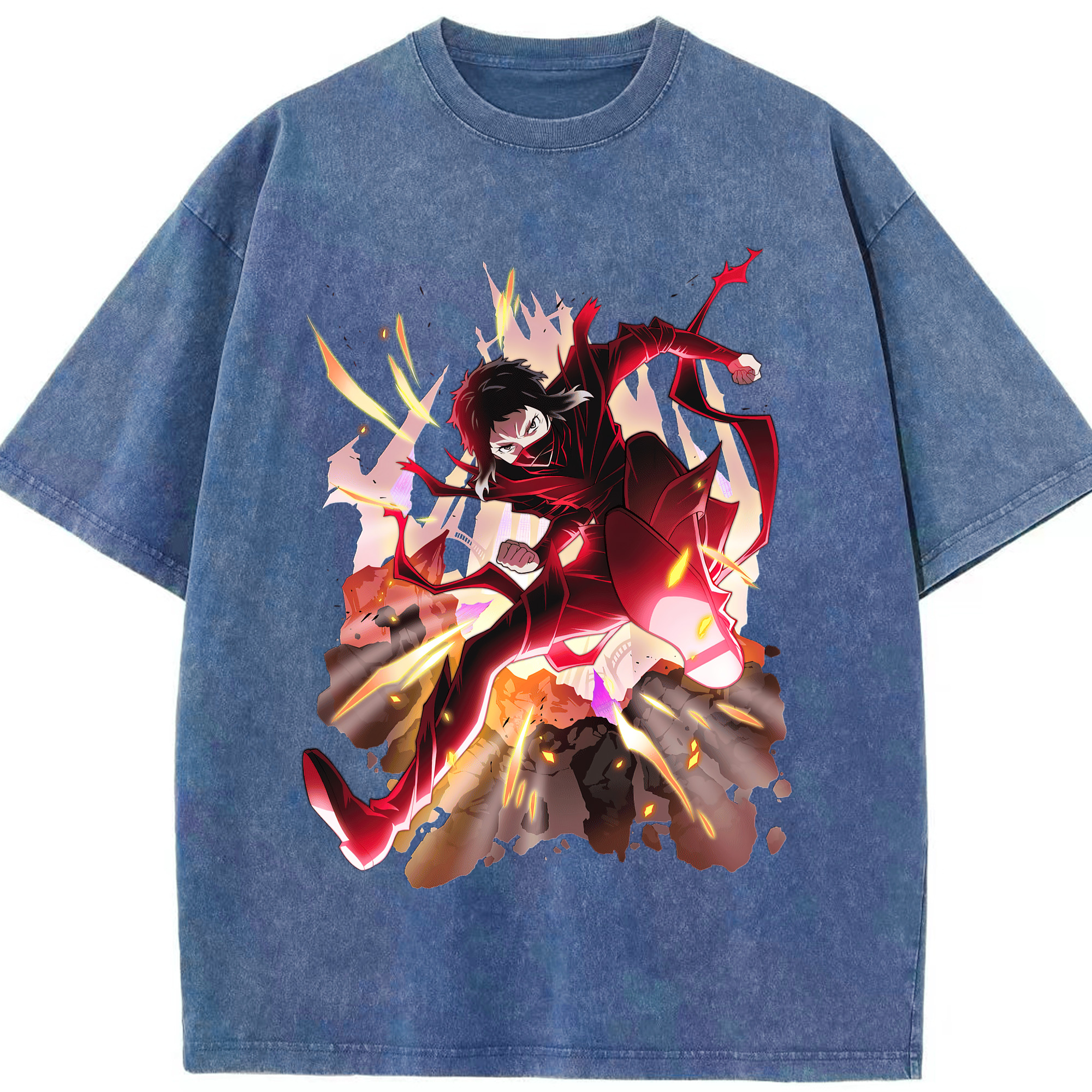 （画像用） 文豪ストレイドッグス Bungo Stray Dogs 綿100% ヴィンテージ風 半袖Tシャツ（フロントプリント）