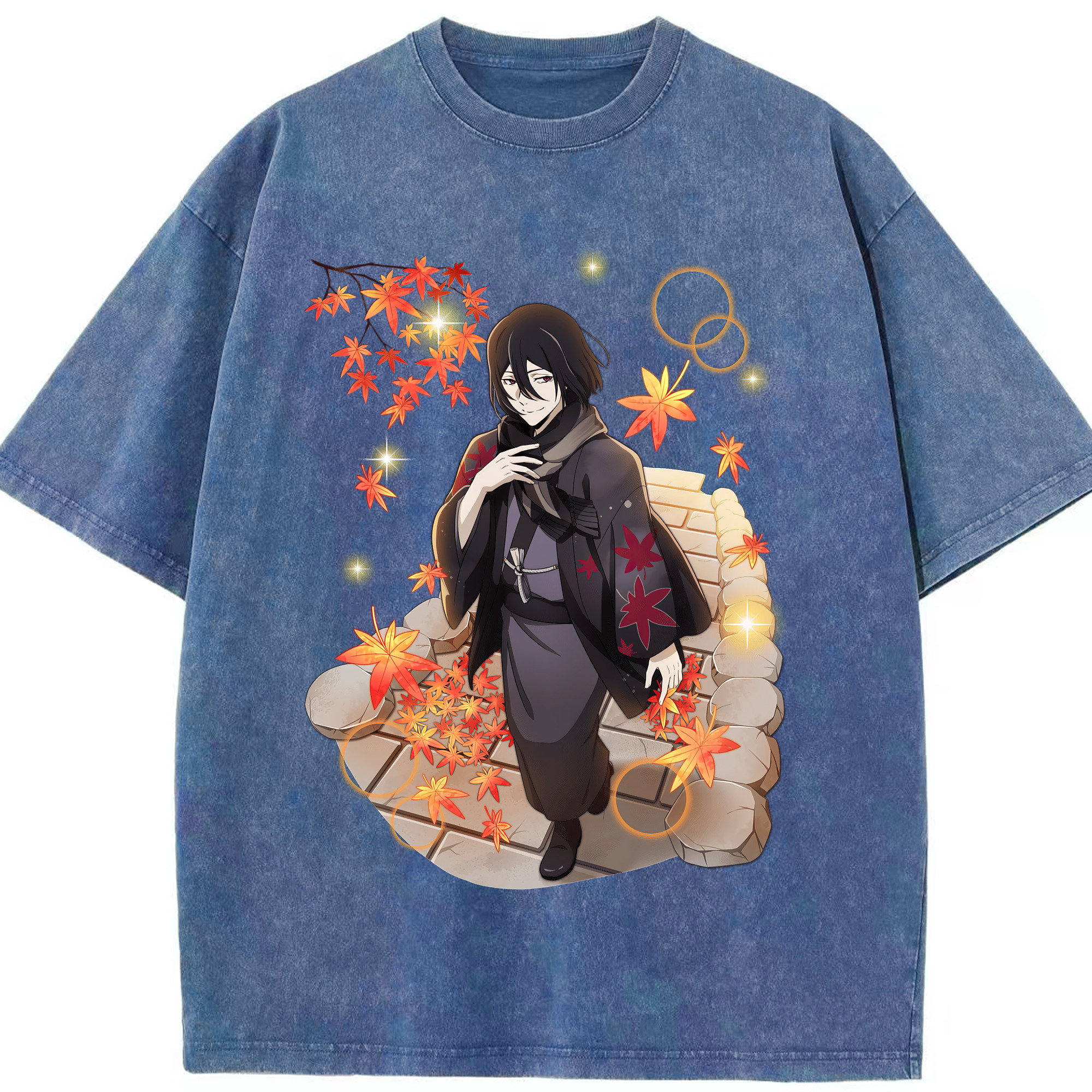 （画像用） 文豪ストレイドッグス Bungo Stray Dogs 綿100% ヴィンテージ風 半袖Tシャツ（フロントプリント）