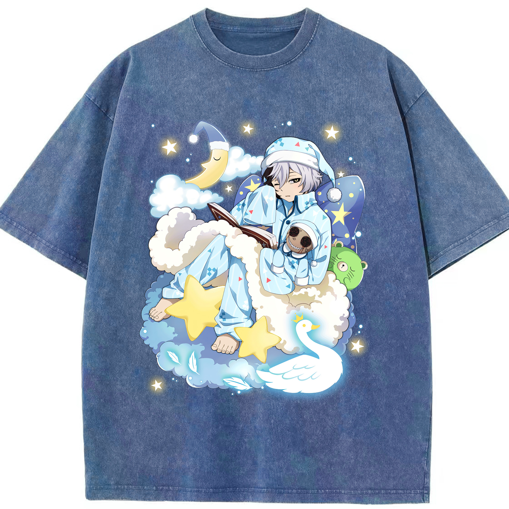 （画像用） 文豪ストレイドッグス Bungo Stray Dogs 綿100% ヴィンテージ風 半袖Tシャツ（フロントプリント）