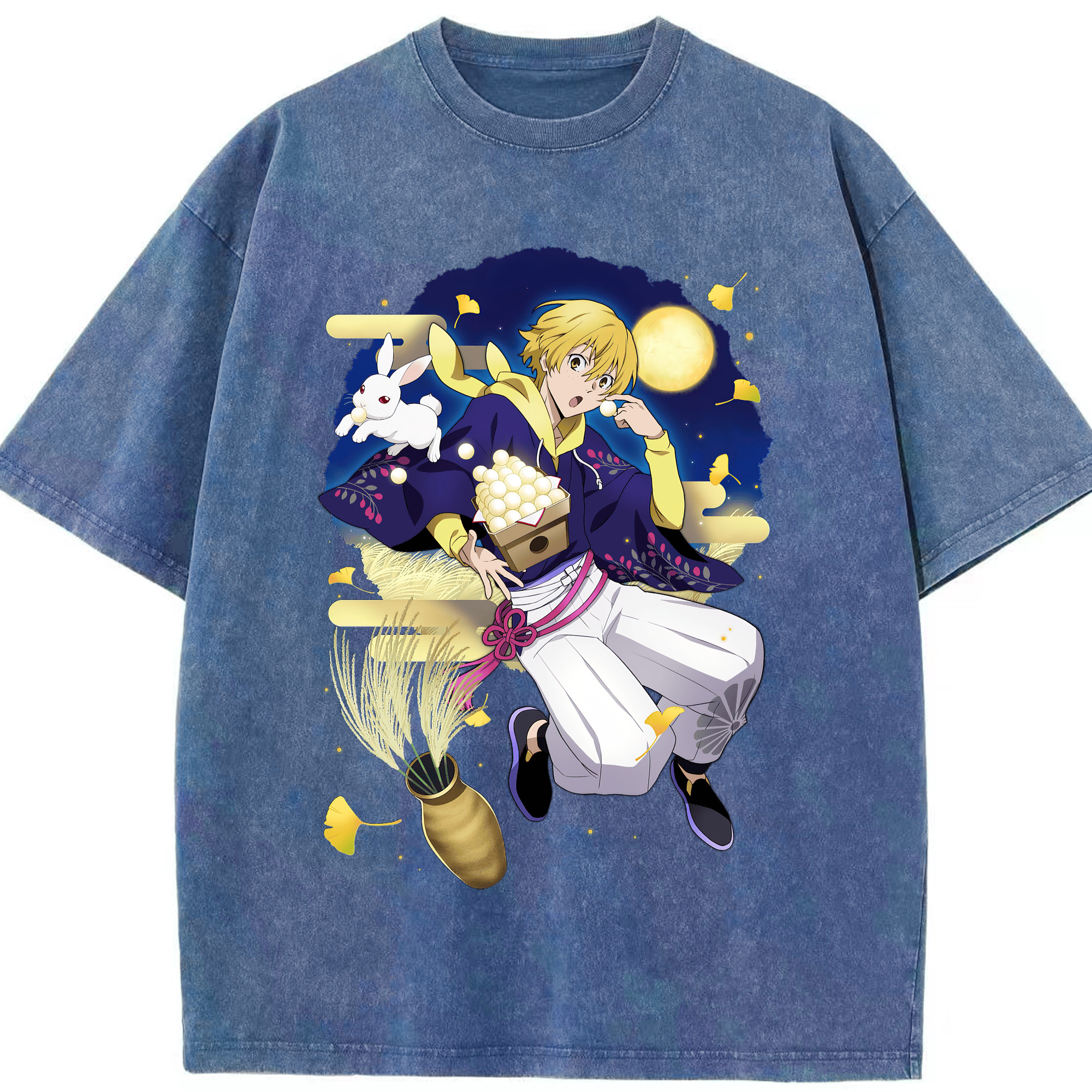 （画像用） 文豪ストレイドッグス Bungo Stray Dogs 綿100% ヴィンテージ風 半袖Tシャツ（フロントプリント）