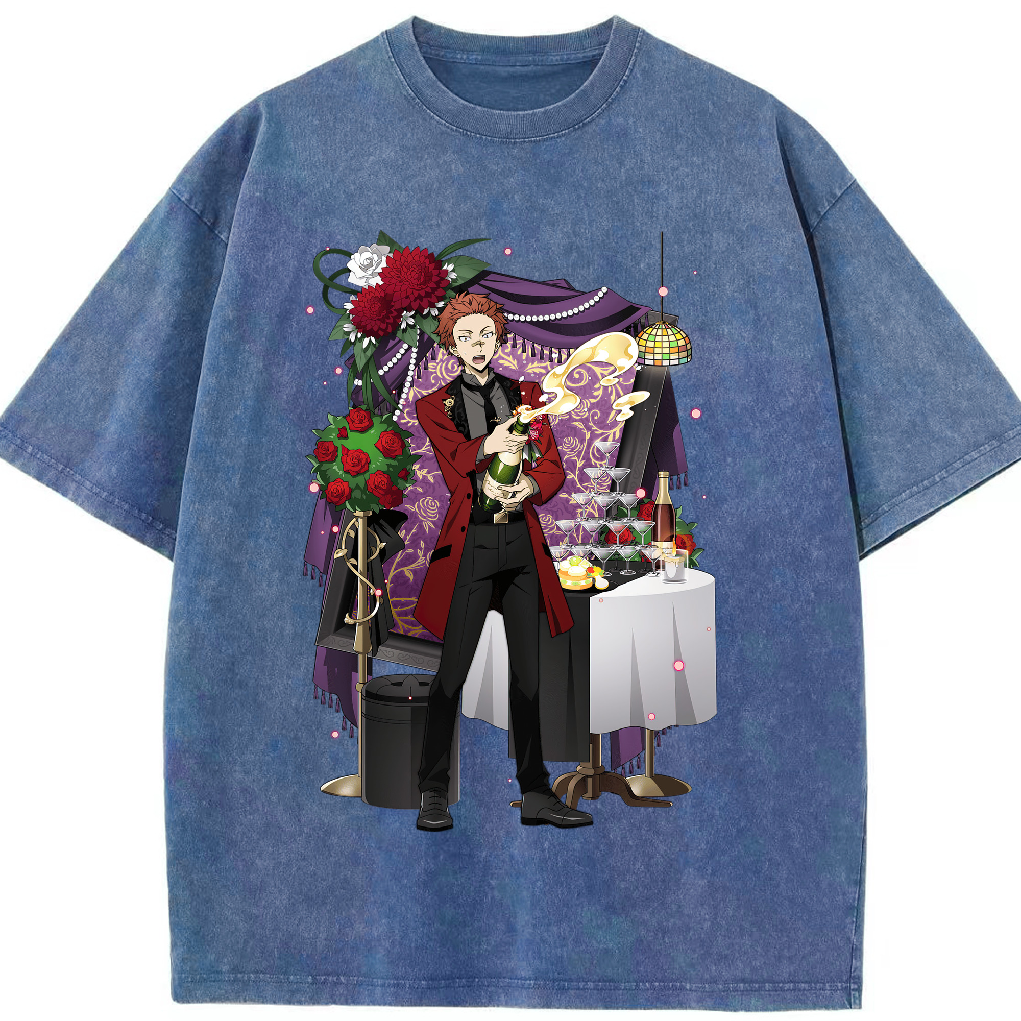 （画像用） 文豪ストレイドッグス Bungo Stray Dogs 綿100% ヴィンテージ風 半袖Tシャツ（フロントプリント）