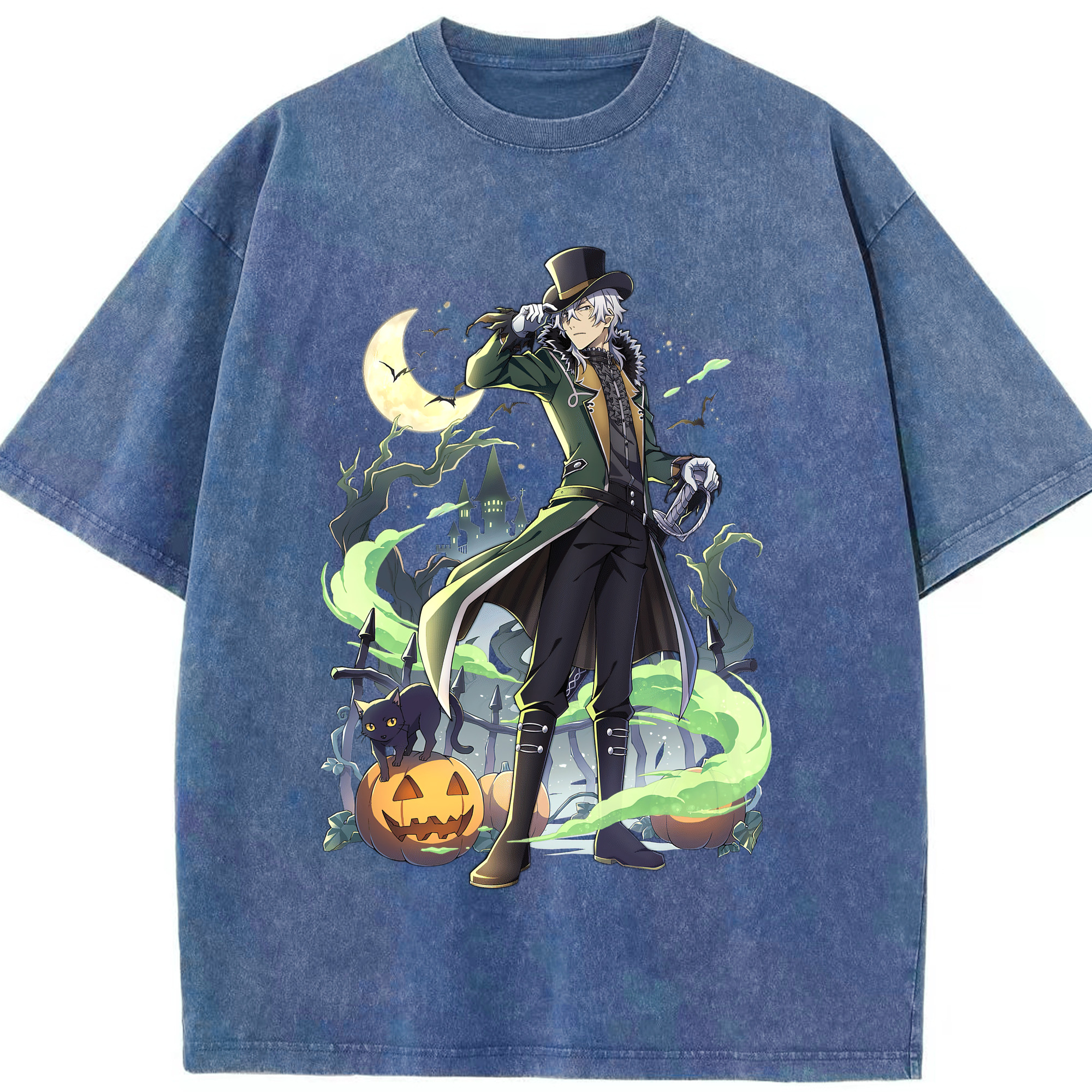 （画像用） 文豪ストレイドッグス Bungo Stray Dogs 綿100% ヴィンテージ風 半袖Tシャツ（フロントプリント）
