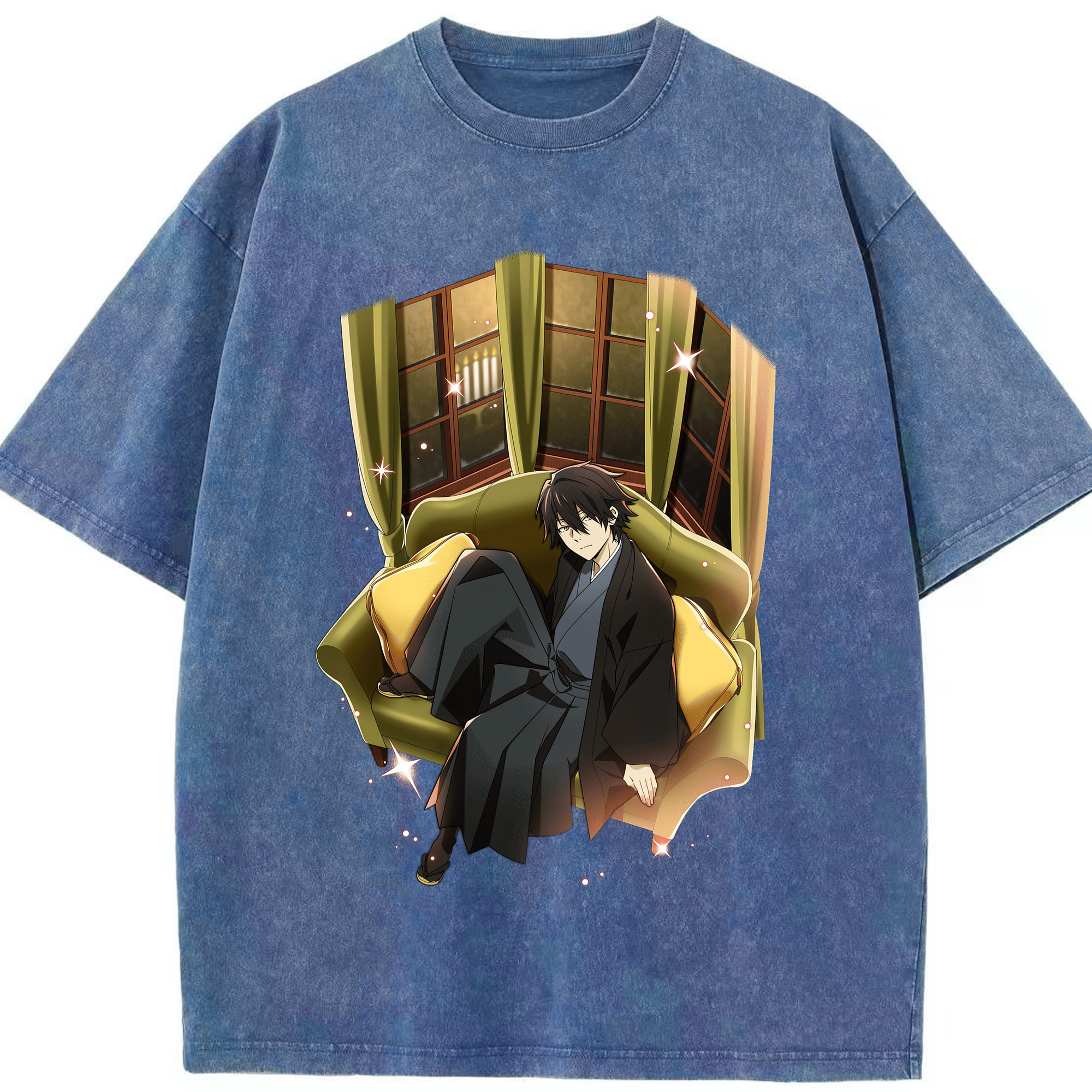 （画像用） 文豪ストレイドッグス Bungo Stray Dogs 綿100% ヴィンテージ風 半袖Tシャツ（フロントプリント）