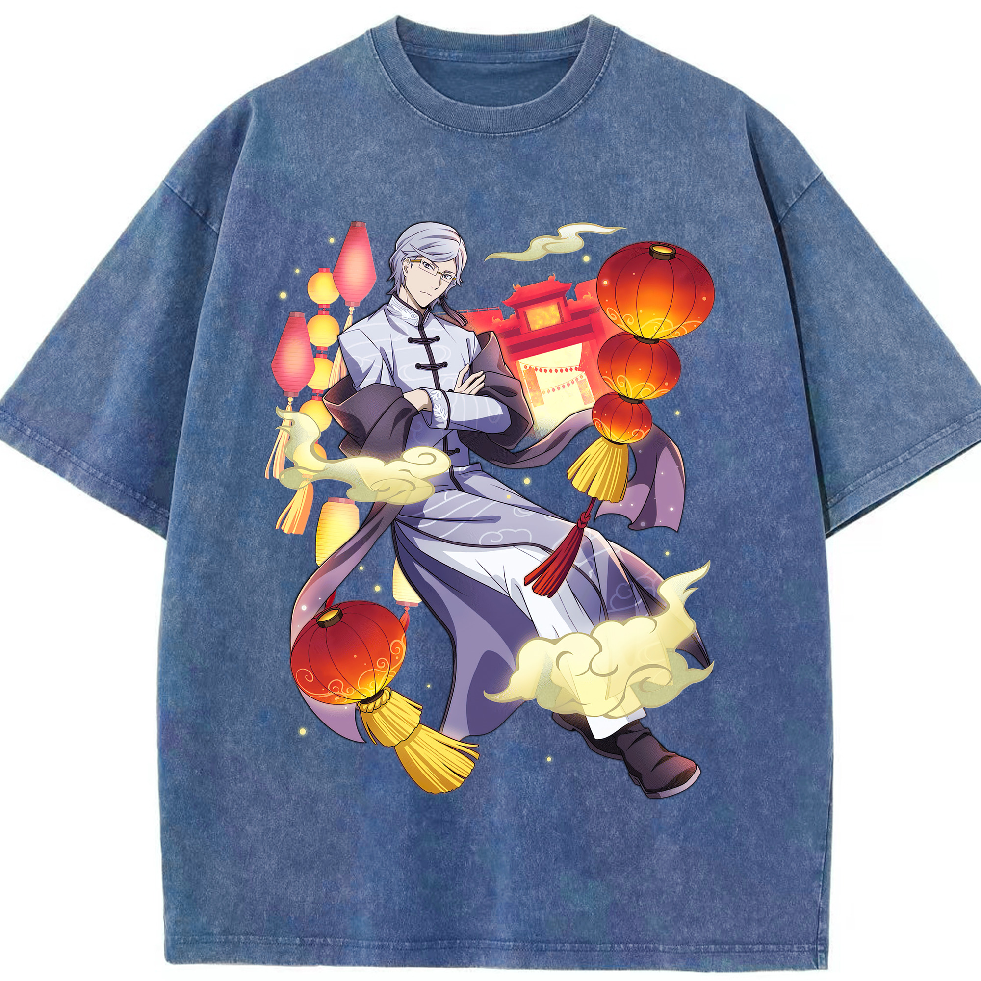 （画像用） 文豪ストレイドッグス Bungo Stray Dogs 綿100% ヴィンテージ風 半袖Tシャツ（フロントプリント）