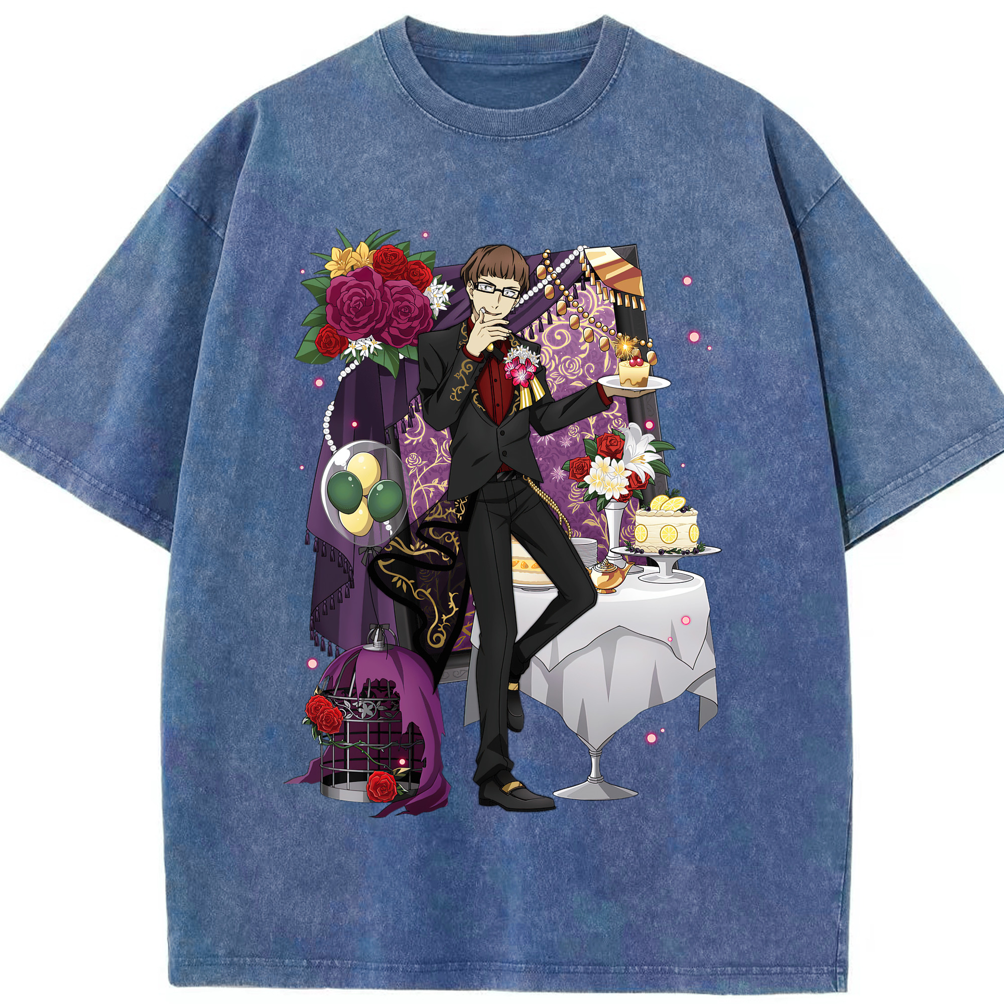 （画像用） 文豪ストレイドッグス Bungo Stray Dogs 綿100% ヴィンテージ風 半袖Tシャツ（フロントプリント）