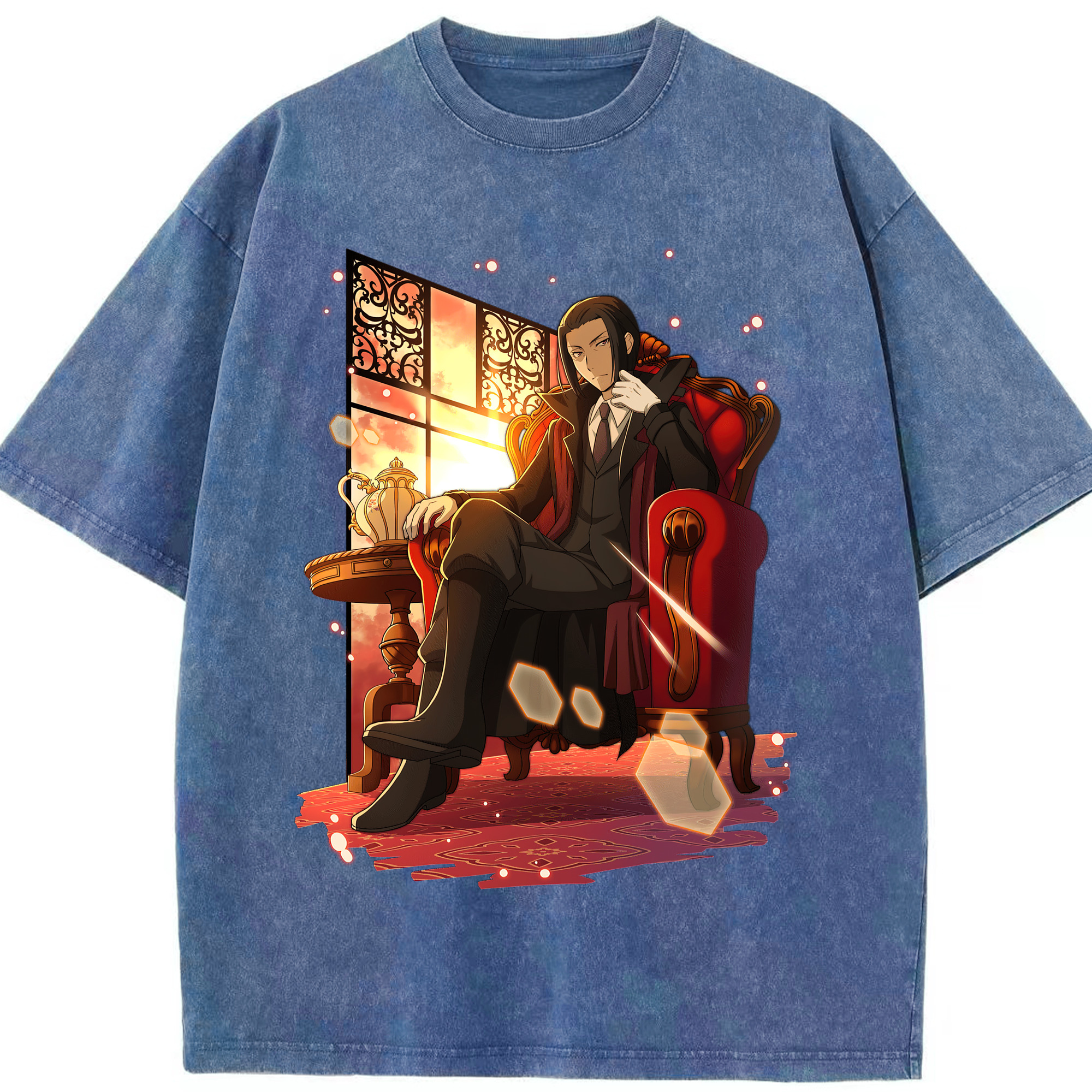 （画像用） 文豪ストレイドッグス Bungo Stray Dogs 綿100% ヴィンテージ風 半袖Tシャツ（フロントプリント）