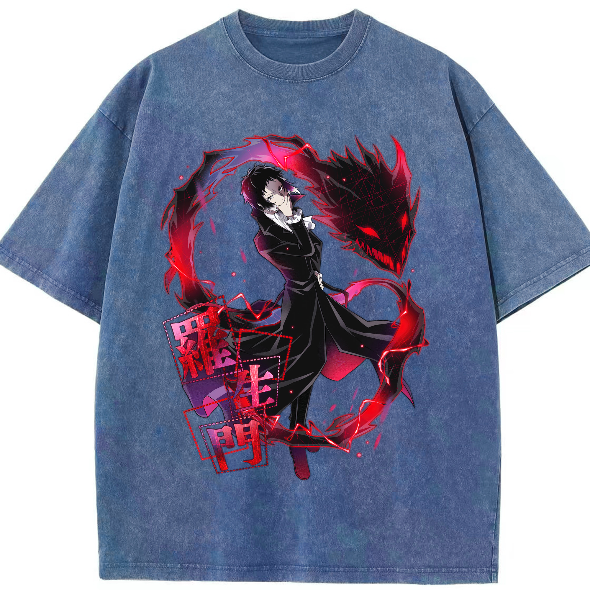 （画像用） 文豪ストレイドッグス Bungo Stray Dogs 綿100% ヴィンテージ風 半袖Tシャツ（フロントプリント）