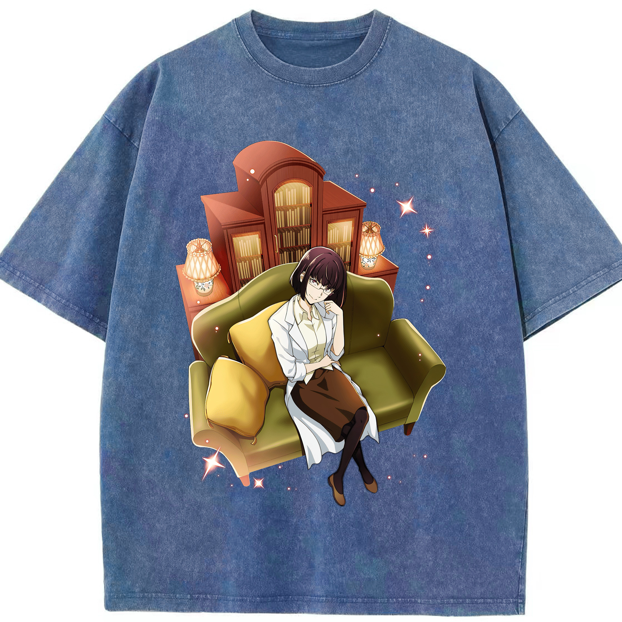 （画像用） 文豪ストレイドッグス Bungo Stray Dogs 綿100% ヴィンテージ風 半袖Tシャツ（フロントプリント）