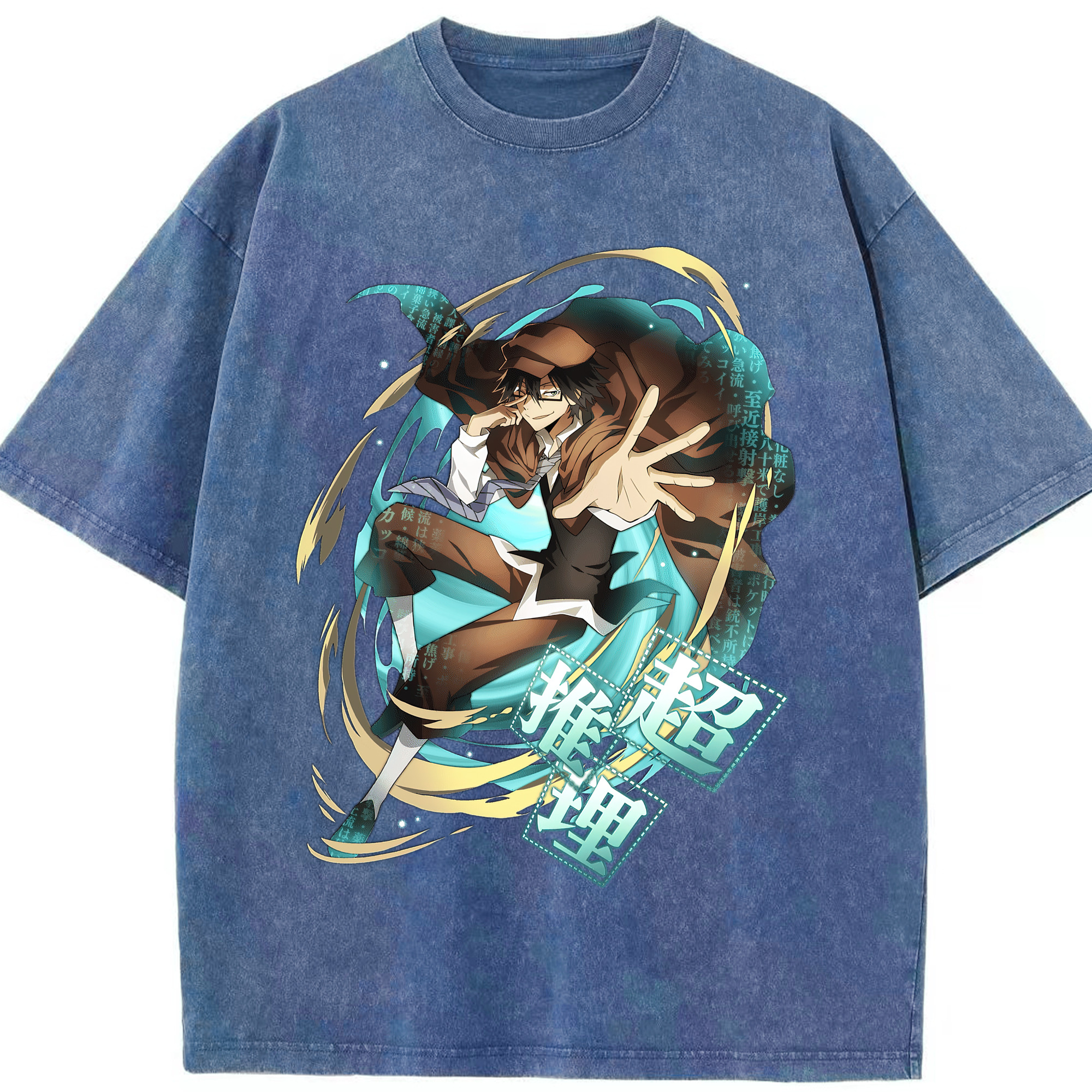 （画像用） 文豪ストレイドッグス Bungo Stray Dogs 綿100% ヴィンテージ風 半袖Tシャツ（フロントプリント）