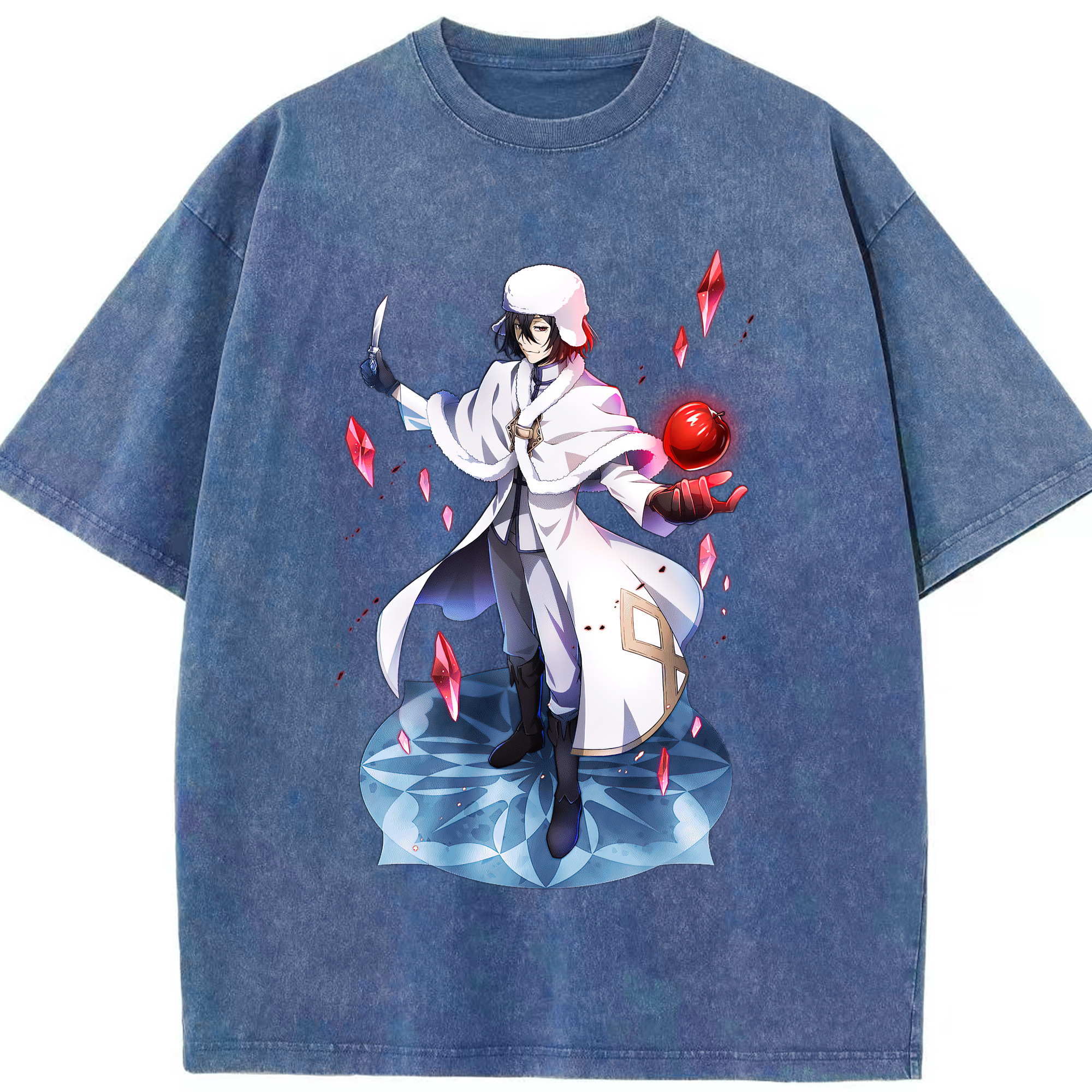 （画像用） 文豪ストレイドッグス Bungo Stray Dogs 綿100% ヴィンテージ風 半袖Tシャツ（フロントプリント）