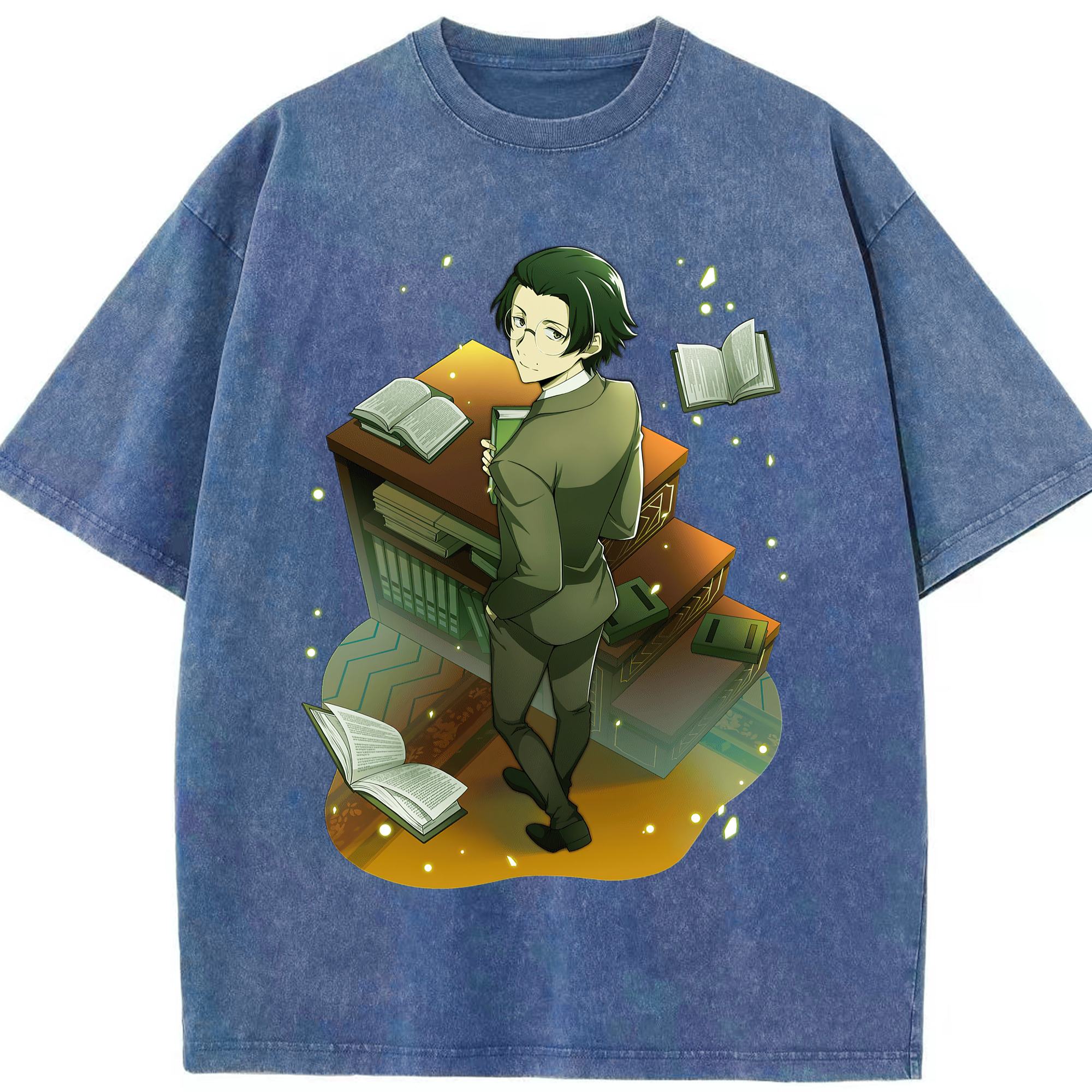 （画像用） 文豪ストレイドッグス Bungo Stray Dogs 綿100% ヴィンテージ風 半袖Tシャツ（フロントプリント）