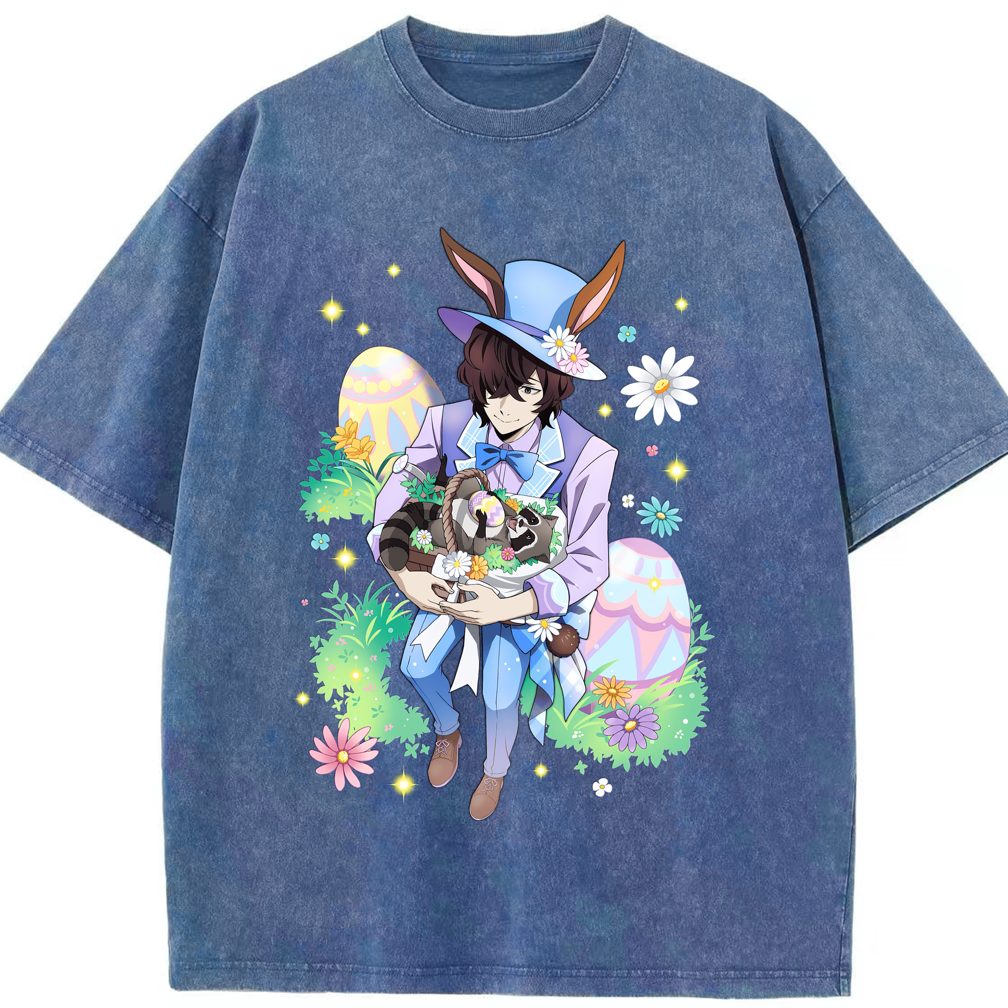 （画像用） 文豪ストレイドッグス Bungo Stray Dogs 綿100% ヴィンテージ風 半袖Tシャツ（フロントプリント）