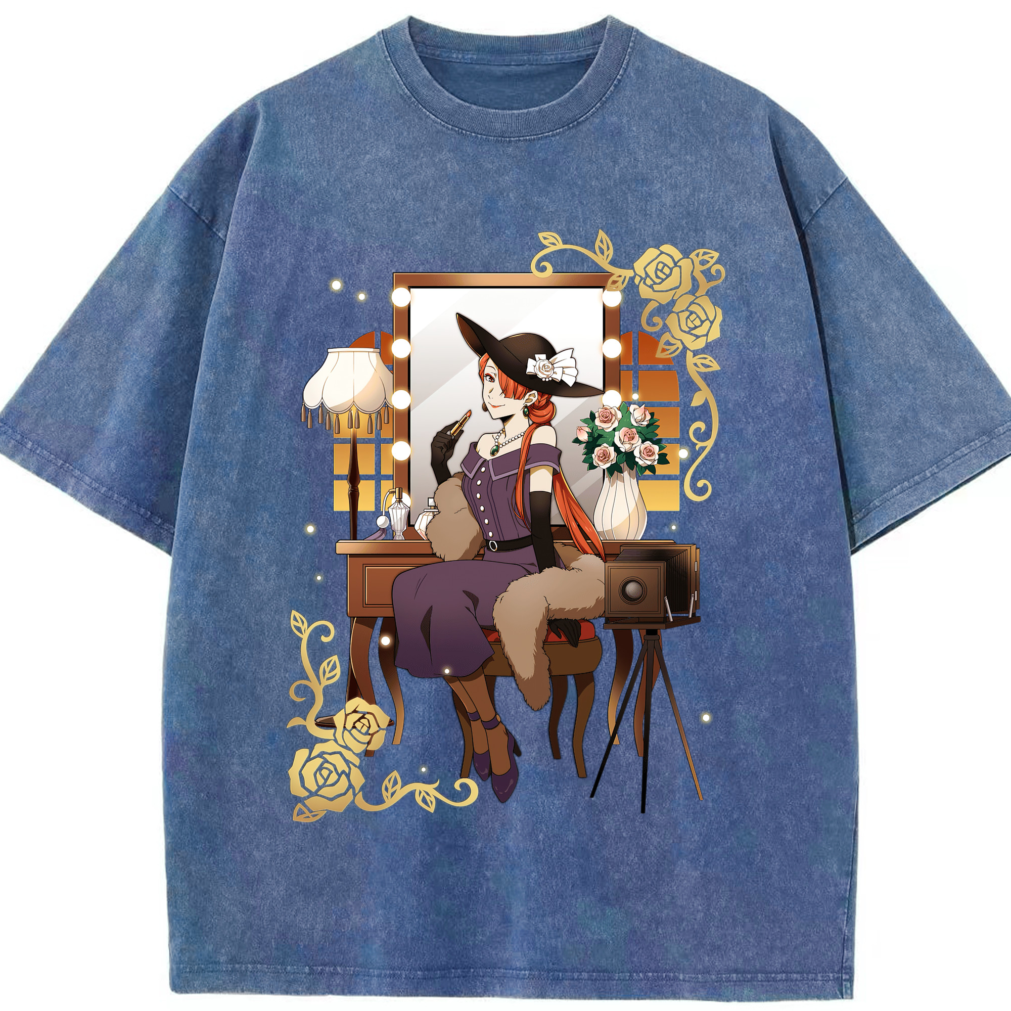 （画像用） 文豪ストレイドッグス Bungo Stray Dogs 綿100% ヴィンテージ風 半袖Tシャツ（フロントプリント）
