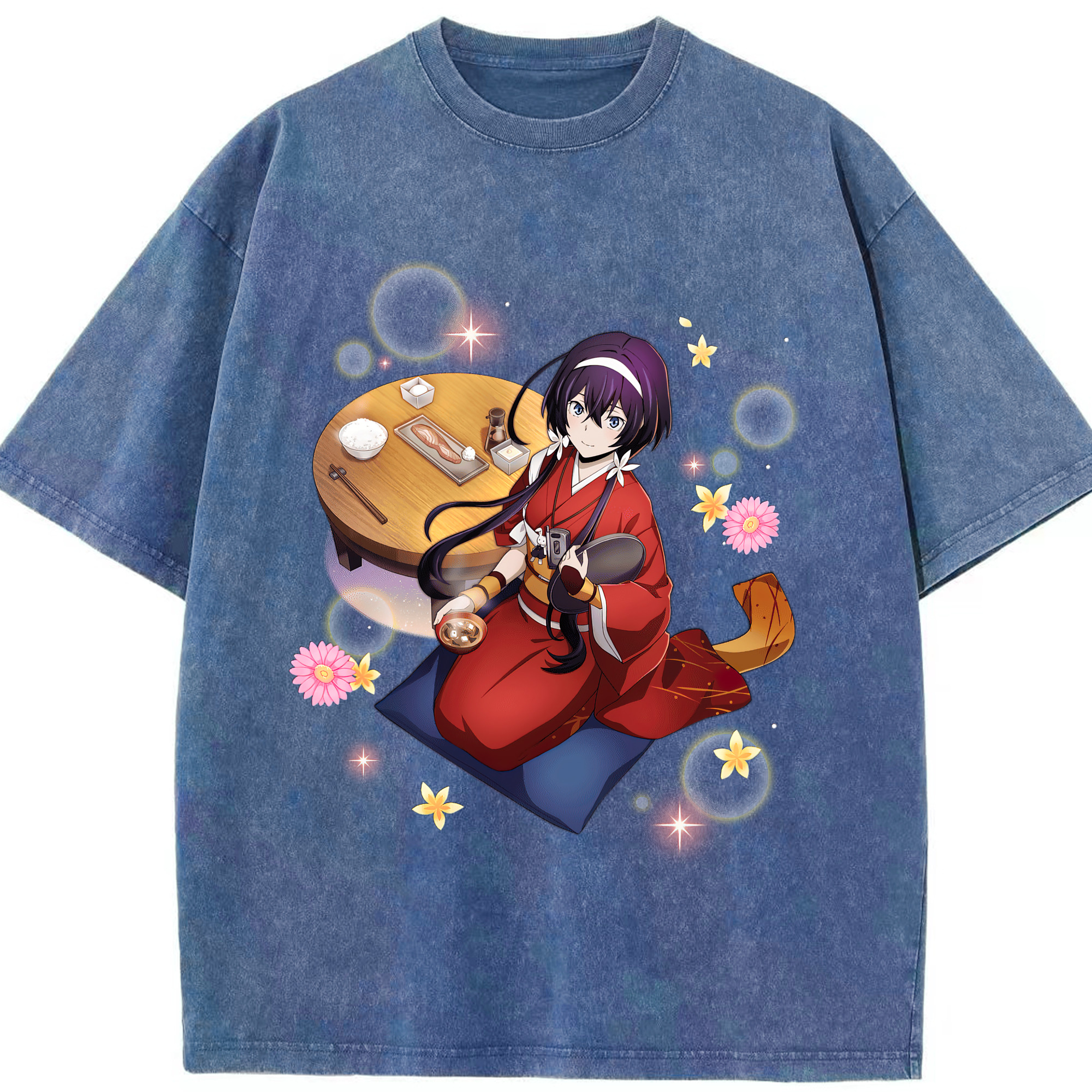 （画像用） 文豪ストレイドッグス Bungo Stray Dogs 綿100% ヴィンテージ風 半袖Tシャツ（フロントプリント）