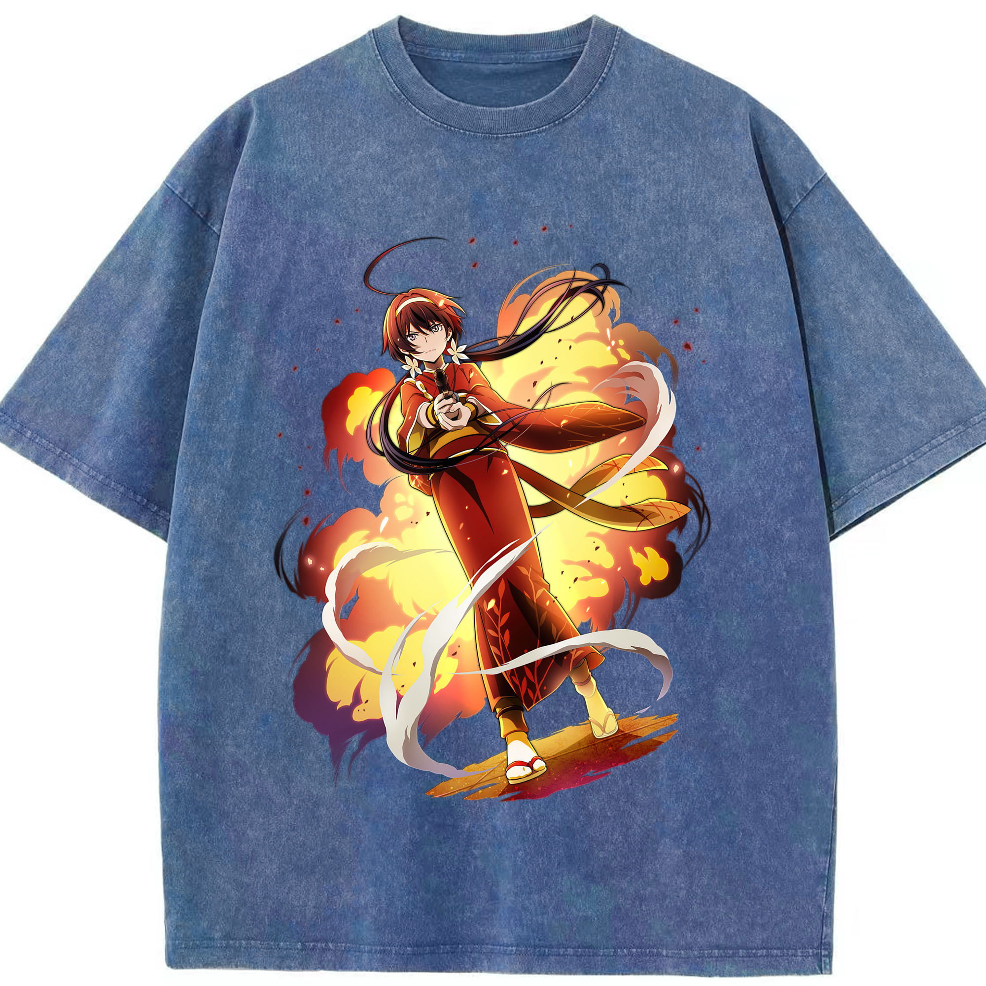 （画像用） 文豪ストレイドッグス Bungo Stray Dogs 綿100% ヴィンテージ風 半袖Tシャツ（フロントプリント）