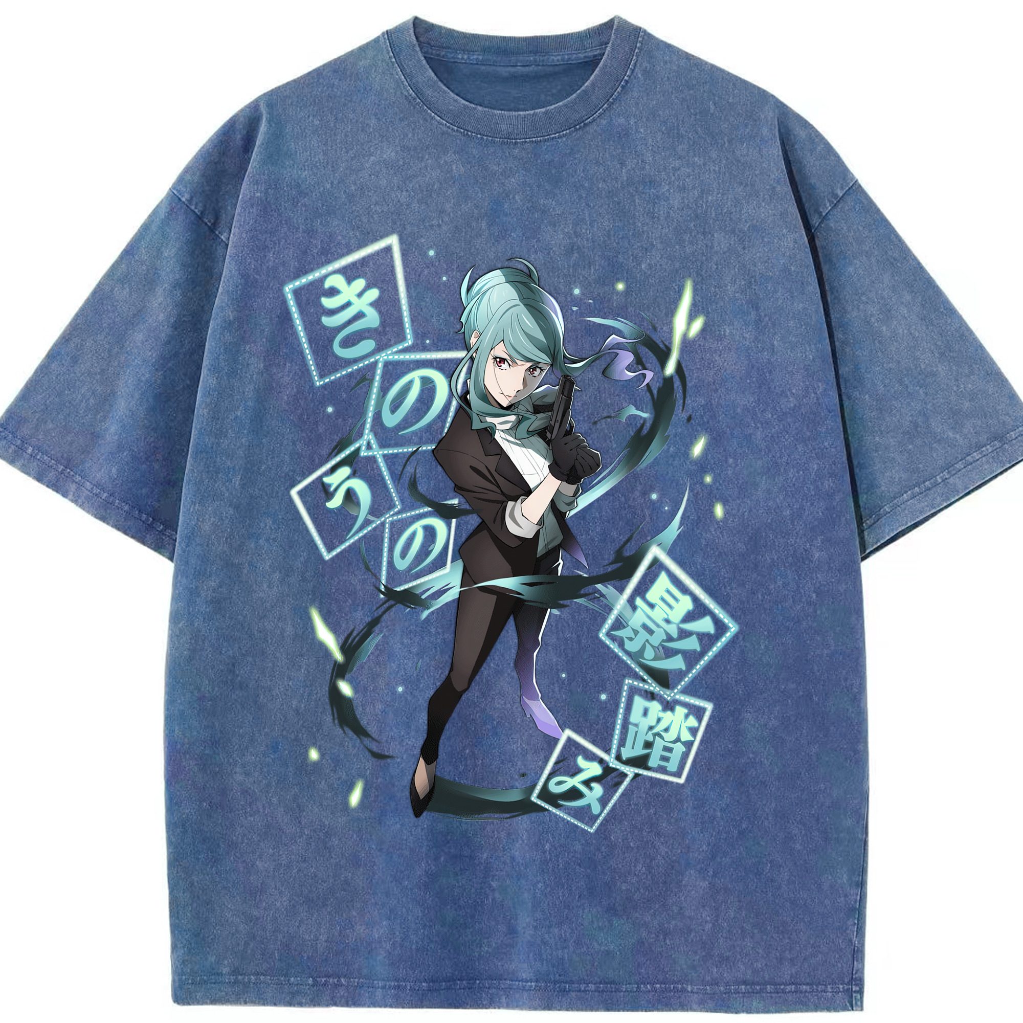 （画像用） 文豪ストレイドッグス Bungo Stray Dogs 綿100% ヴィンテージ風 半袖Tシャツ（フロントプリント）