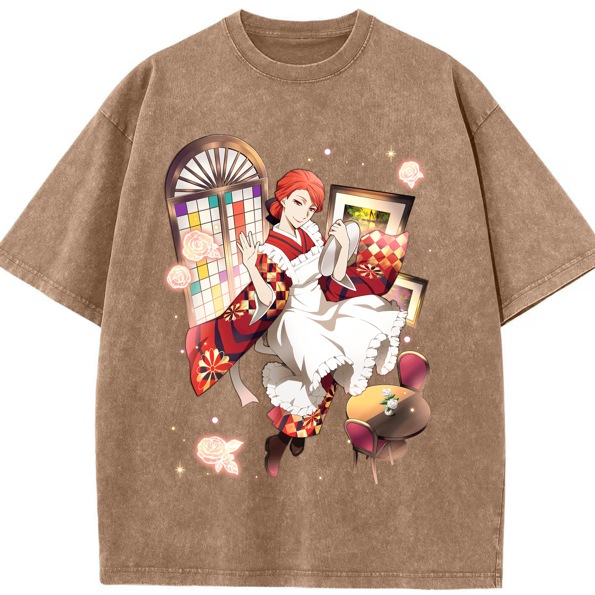 （画像用） 文豪ストレイドッグス Bungo Stray Dogs 綿100% ヴィンテージ風 半袖Tシャツ（フロントプリント）