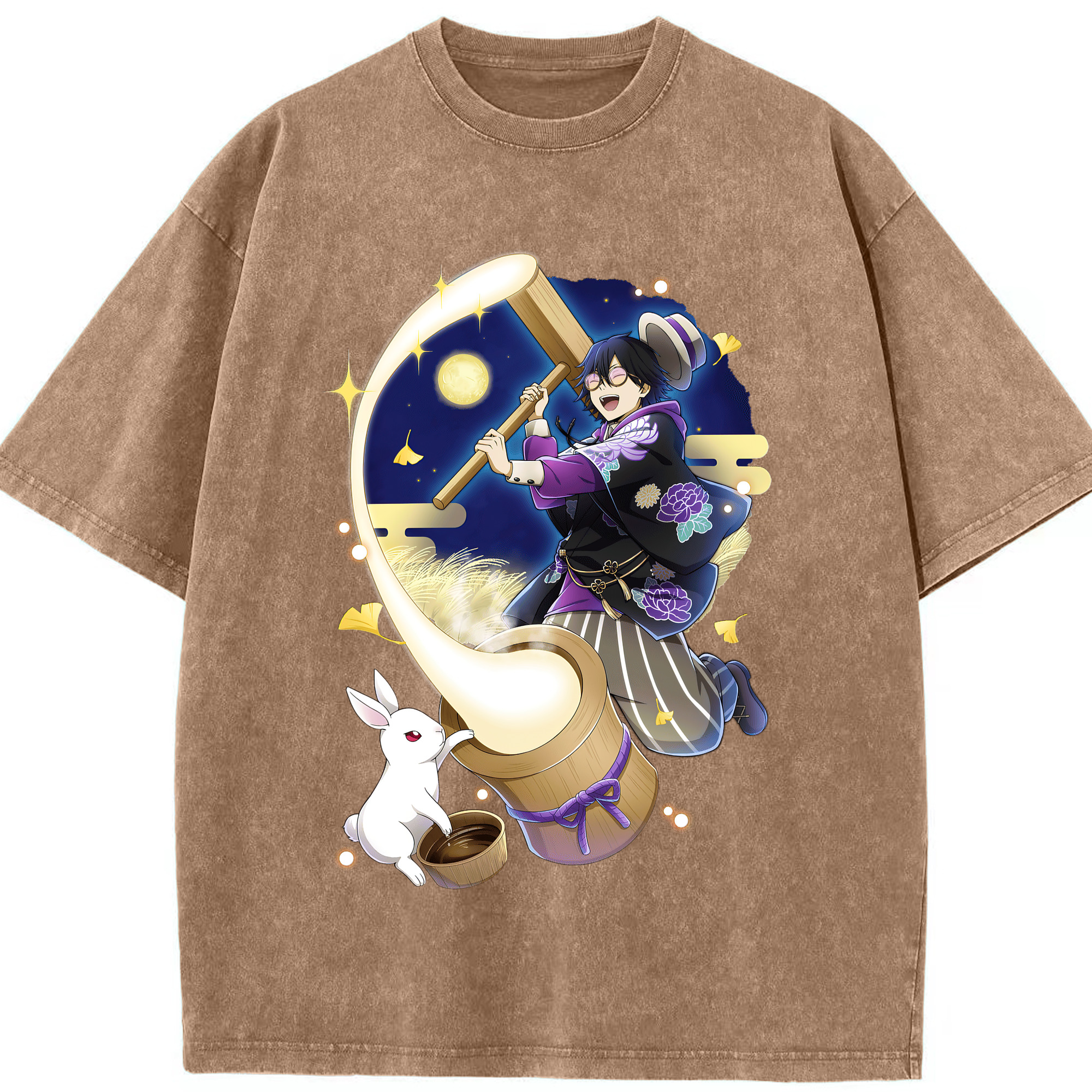（画像用） 文豪ストレイドッグス Bungo Stray Dogs 綿100% ヴィンテージ風 半袖Tシャツ（フロントプリント）