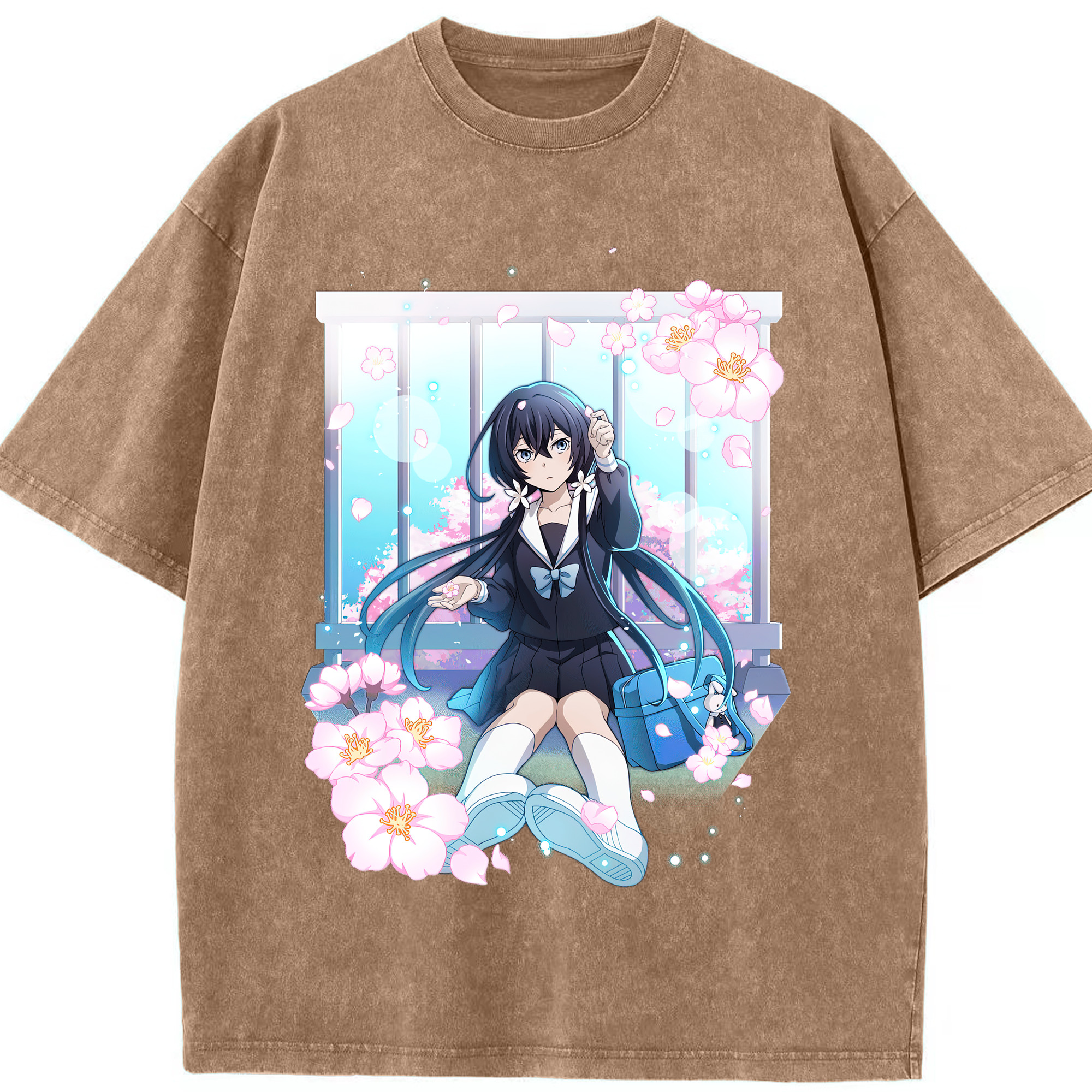 （画像用） 文豪ストレイドッグス Bungo Stray Dogs 綿100% ヴィンテージ風 半袖Tシャツ（フロントプリント）
