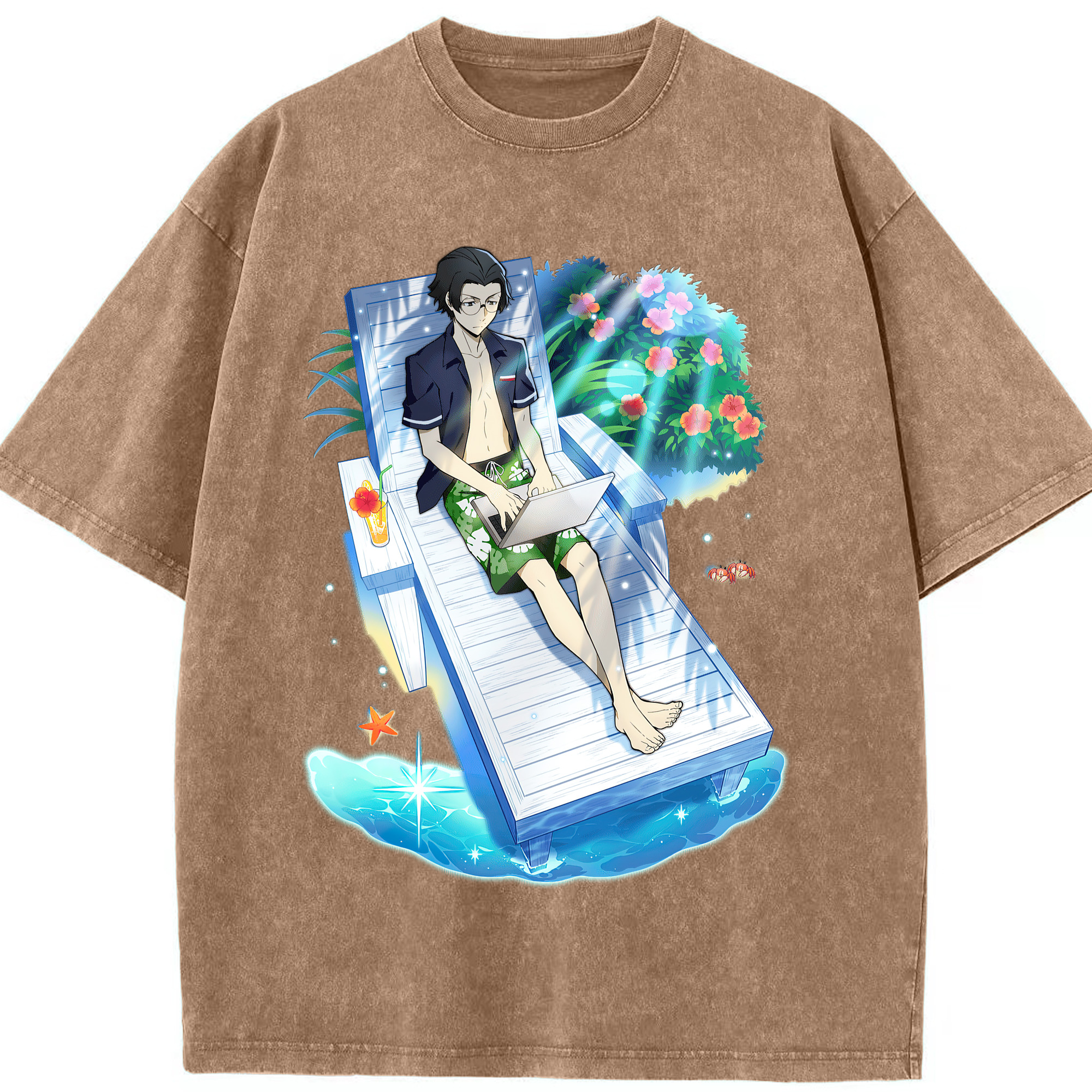 （画像用） 文豪ストレイドッグス Bungo Stray Dogs 綿100% ヴィンテージ風 半袖Tシャツ（フロントプリント）