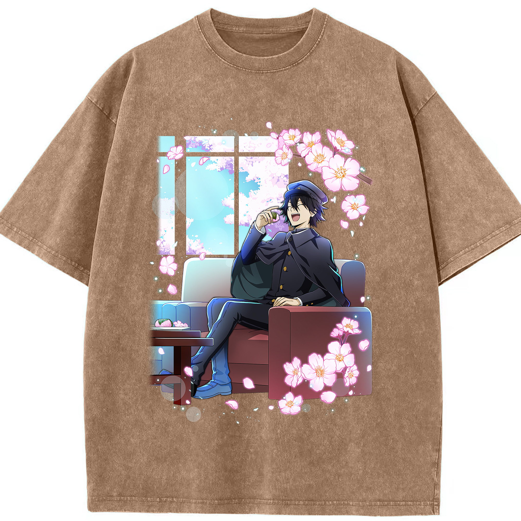 （画像用） 文豪ストレイドッグス Bungo Stray Dogs 綿100% ヴィンテージ風 半袖Tシャツ（フロントプリント）