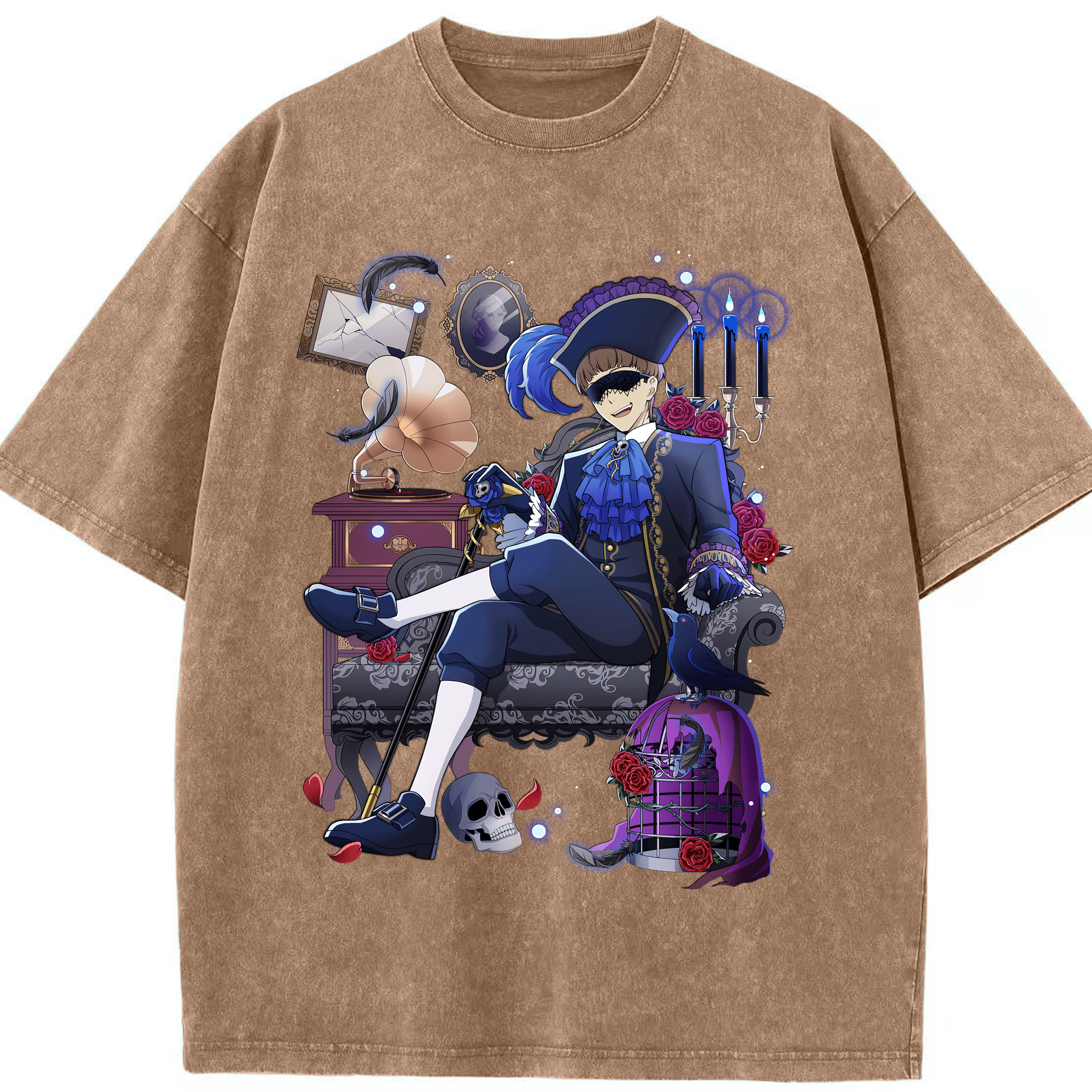 （画像用） 文豪ストレイドッグス Bungo Stray Dogs 綿100% ヴィンテージ風 半袖Tシャツ（フロントプリント）