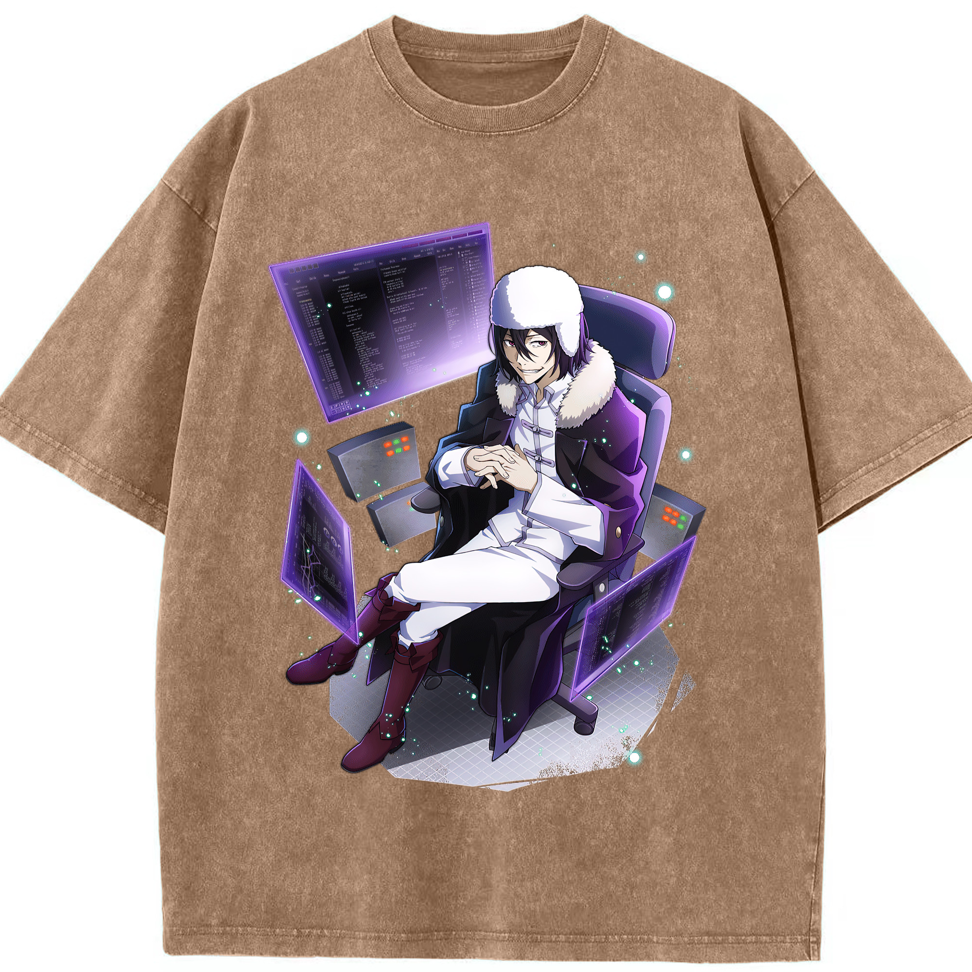（画像用） 文豪ストレイドッグス Bungo Stray Dogs 綿100% ヴィンテージ風 半袖Tシャツ（フロントプリント）